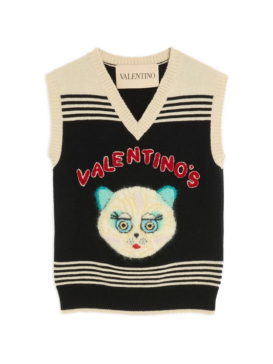Le Chat De La Maison embroidered gilet