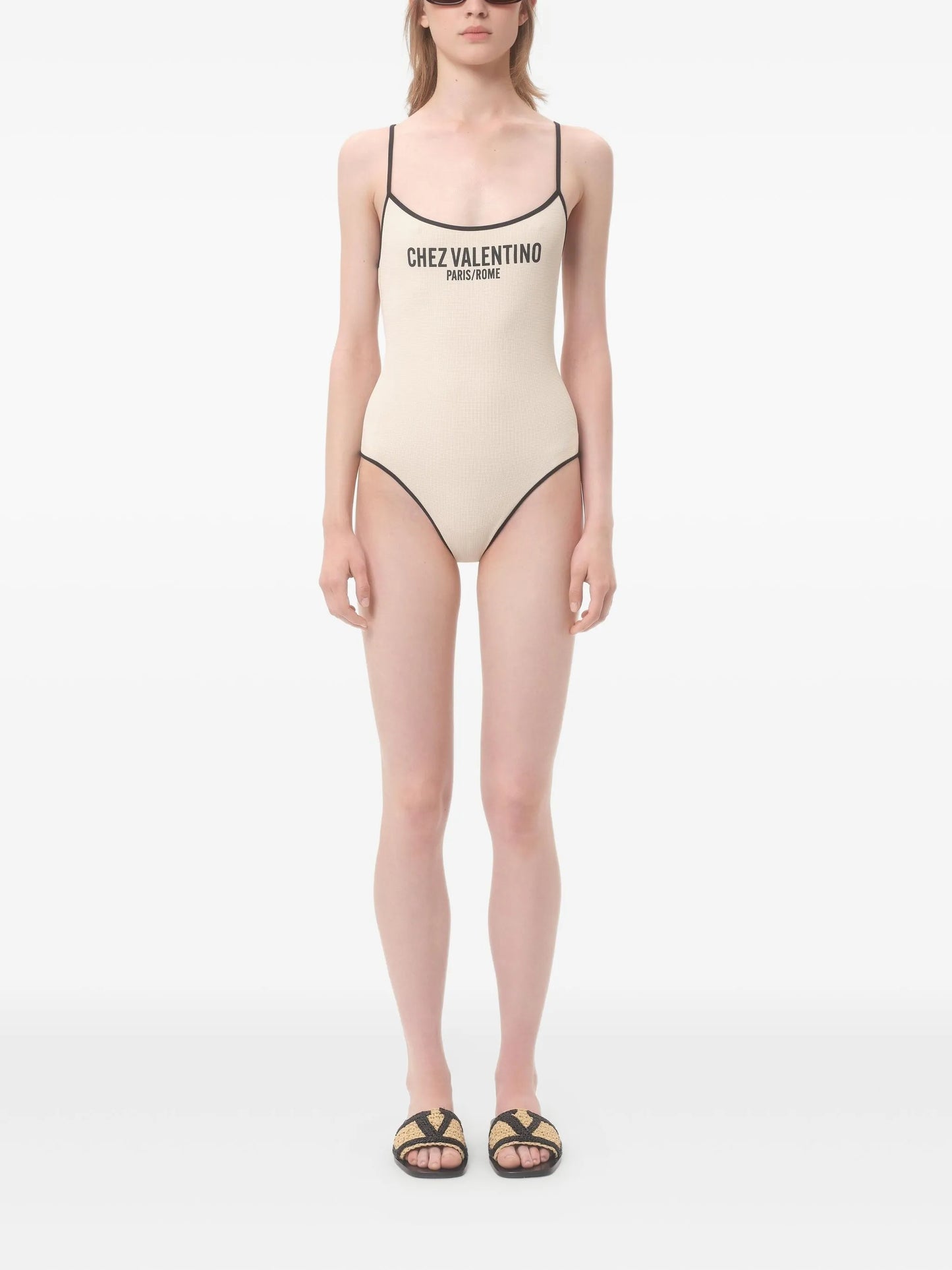 lycra piqué swimsuit