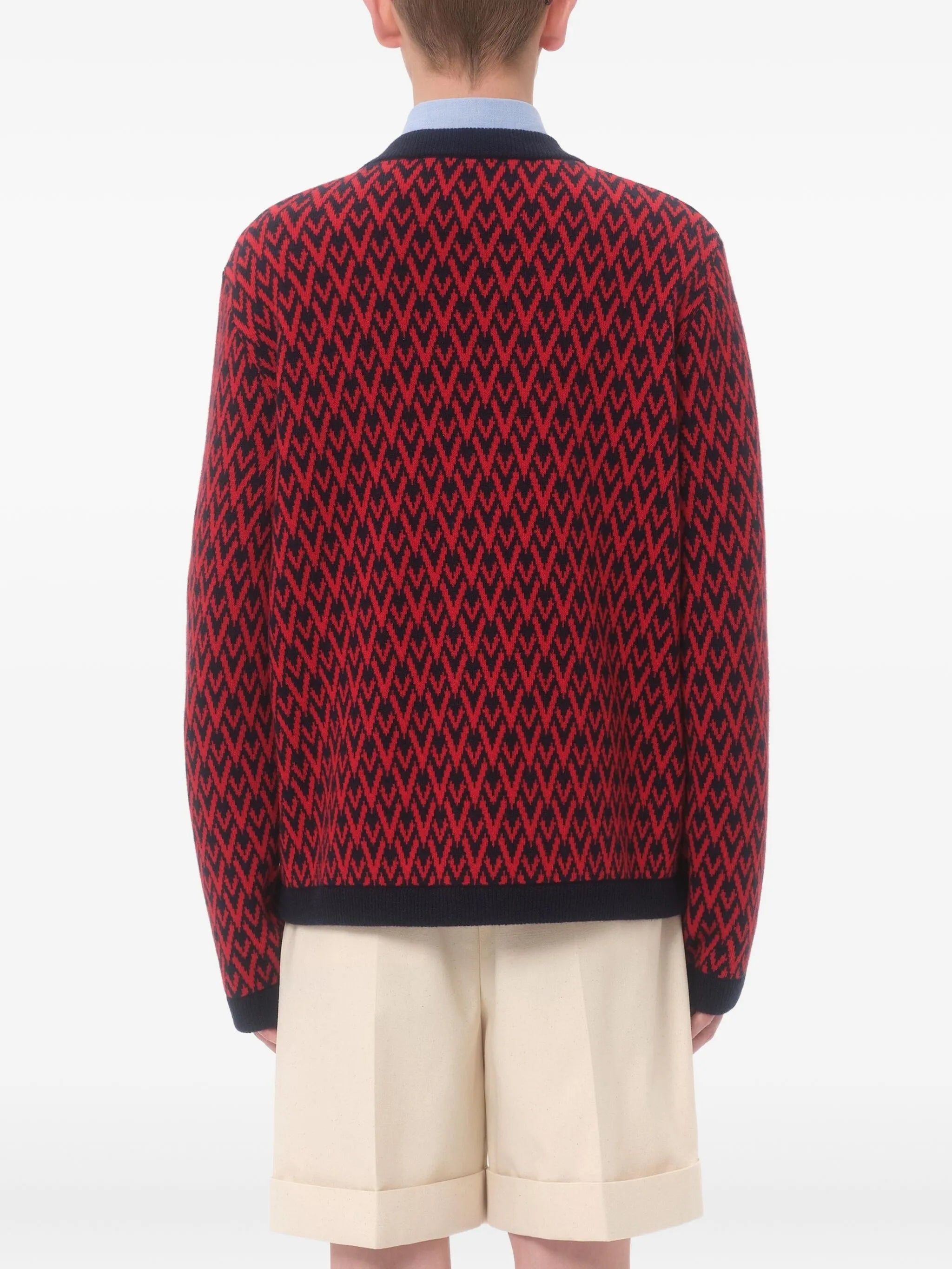 toute la v pattern cardigan