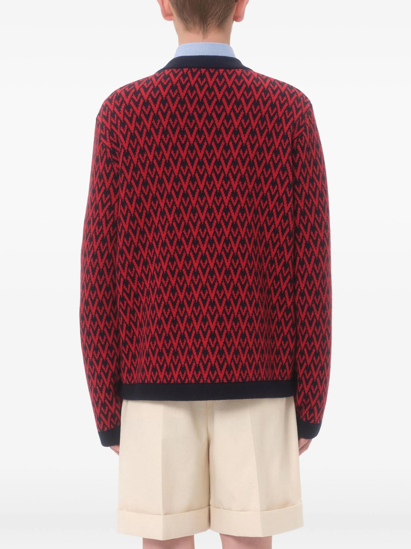 toute la v pattern cardigan