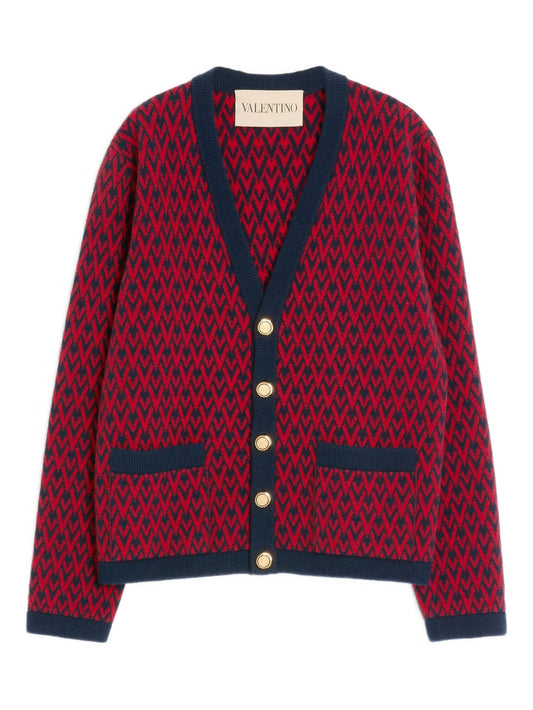 toute la v pattern cardigan