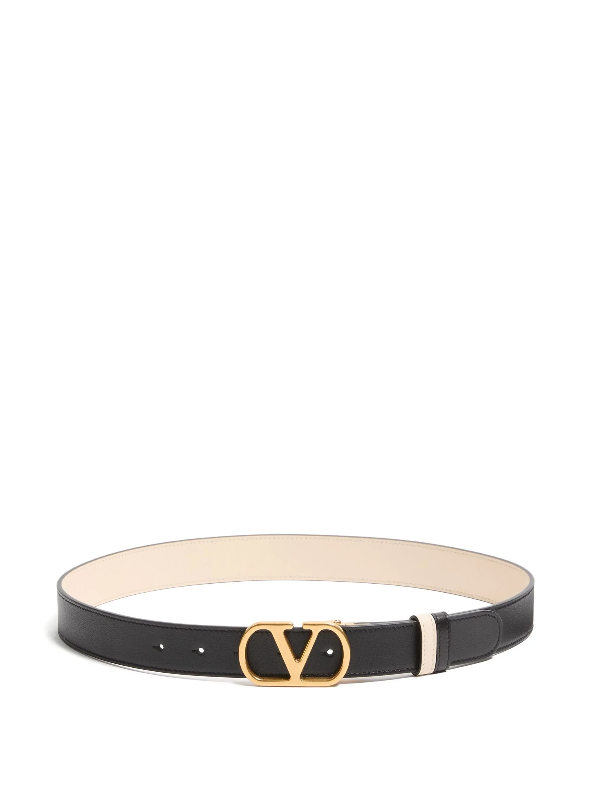 VLogo reversible leather belt