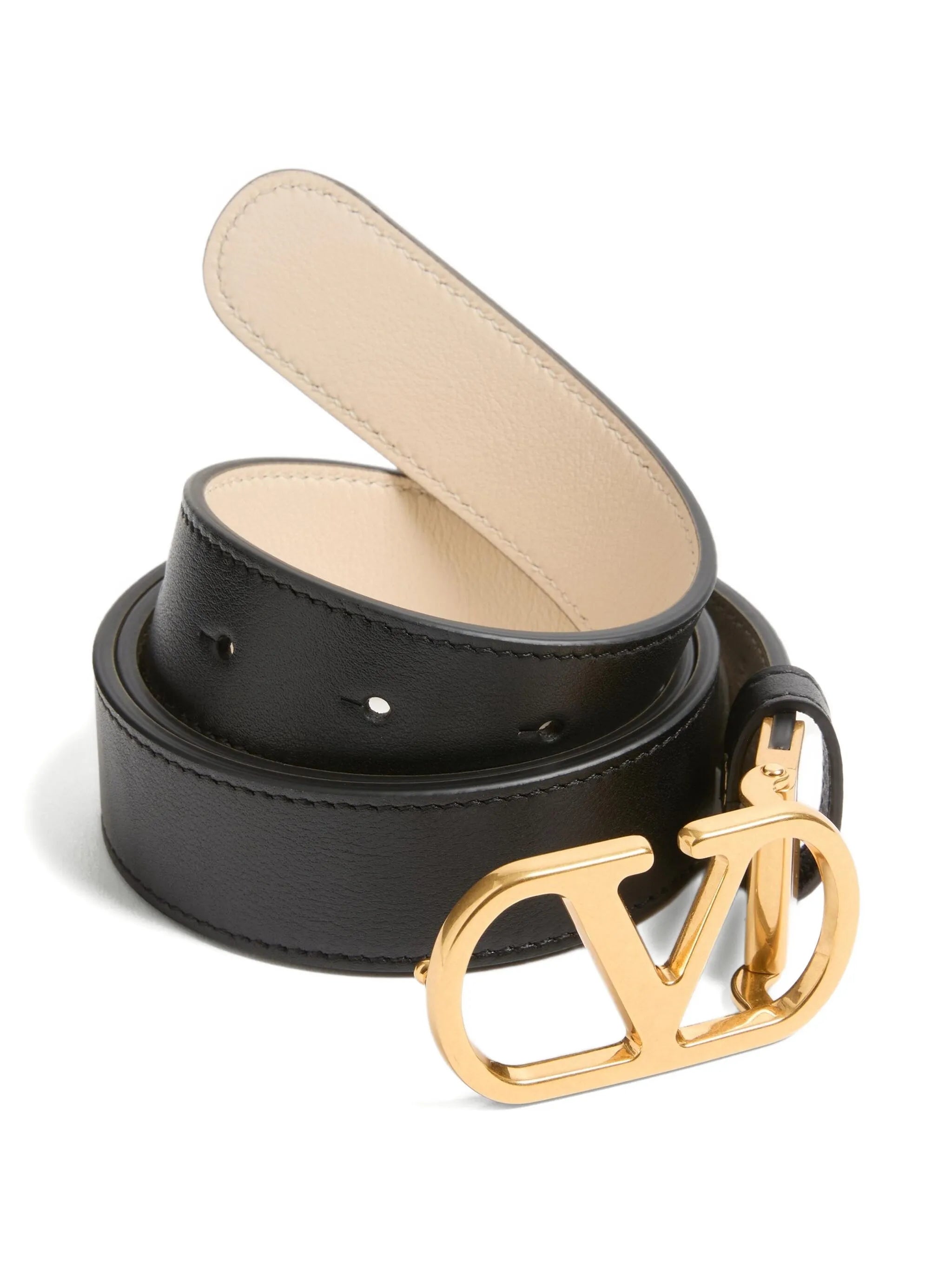 VLogo reversible leather belt