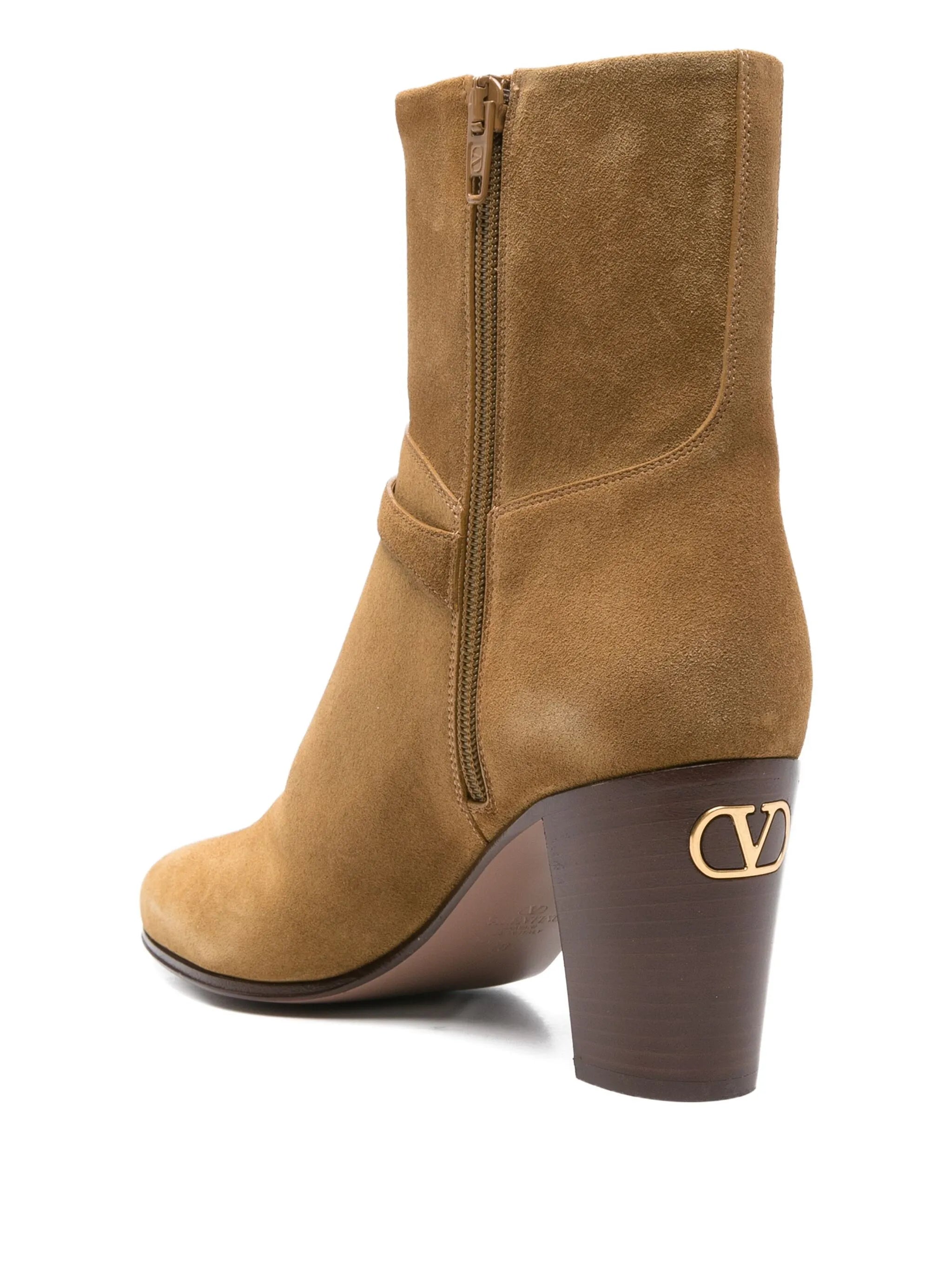 75mm leather ankle boots