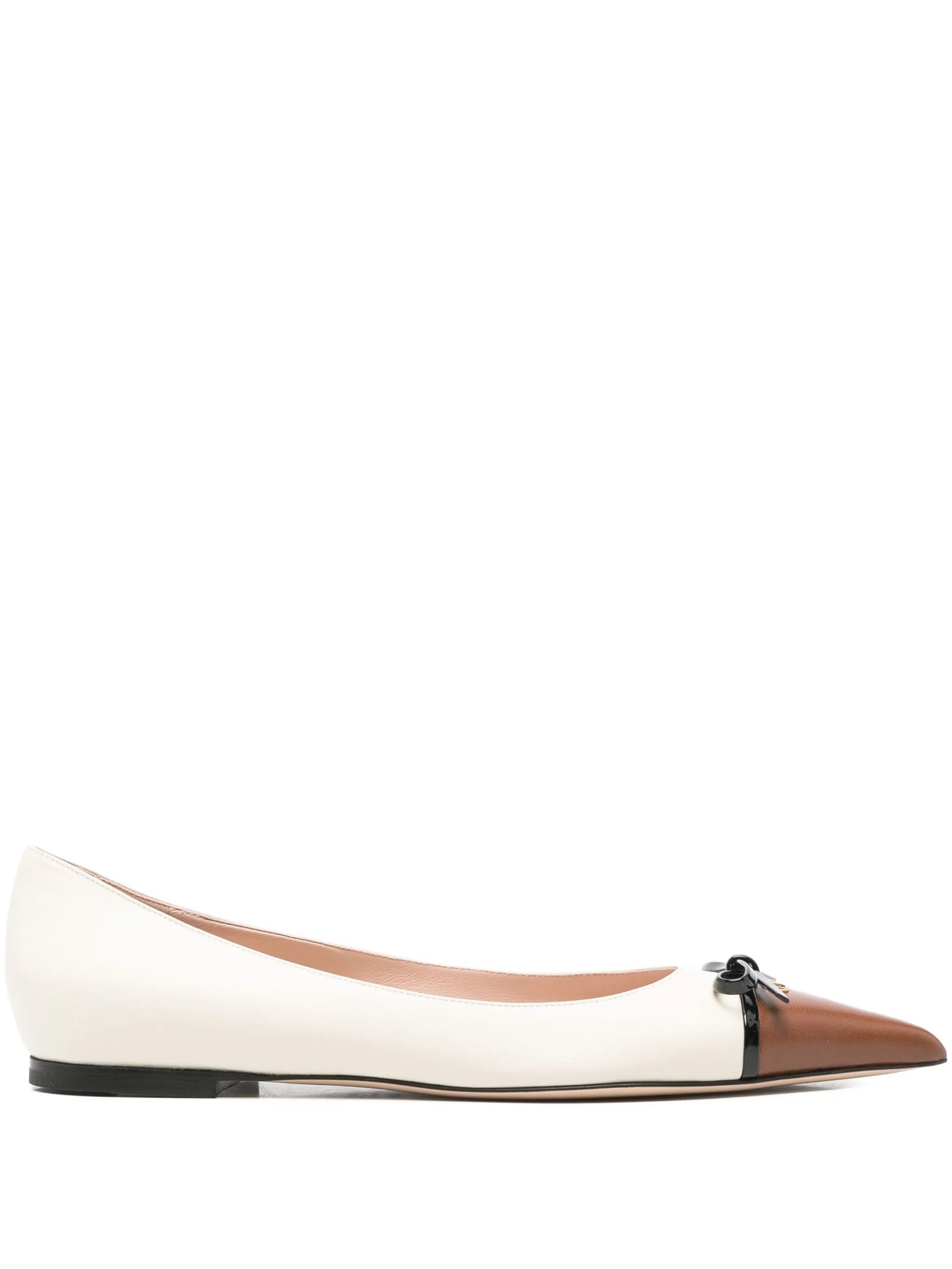 leather ballet flats