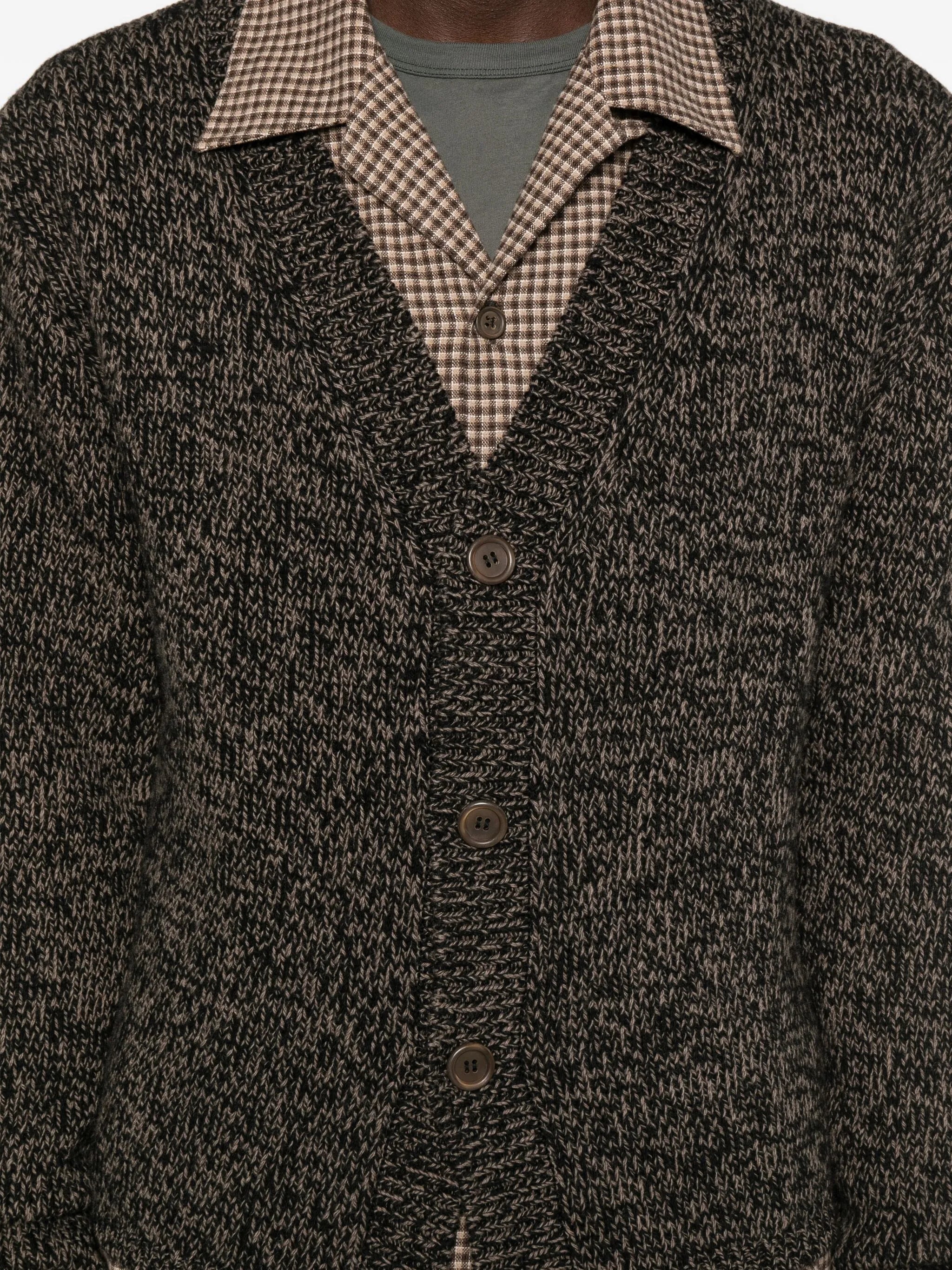 Academy V-neck wool cardigan