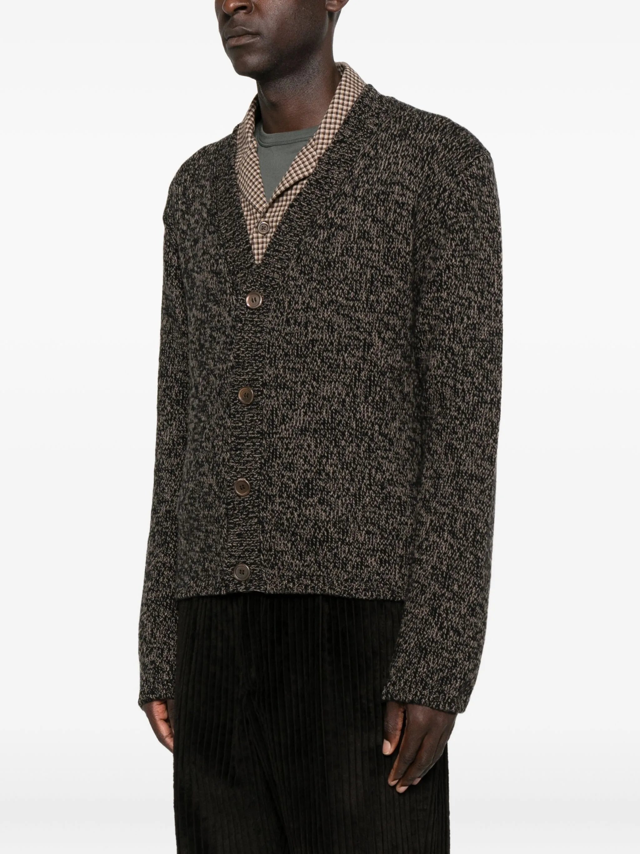Academy V-neck wool cardigan