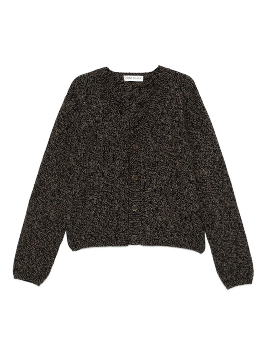 Academy V-neck wool cardigan