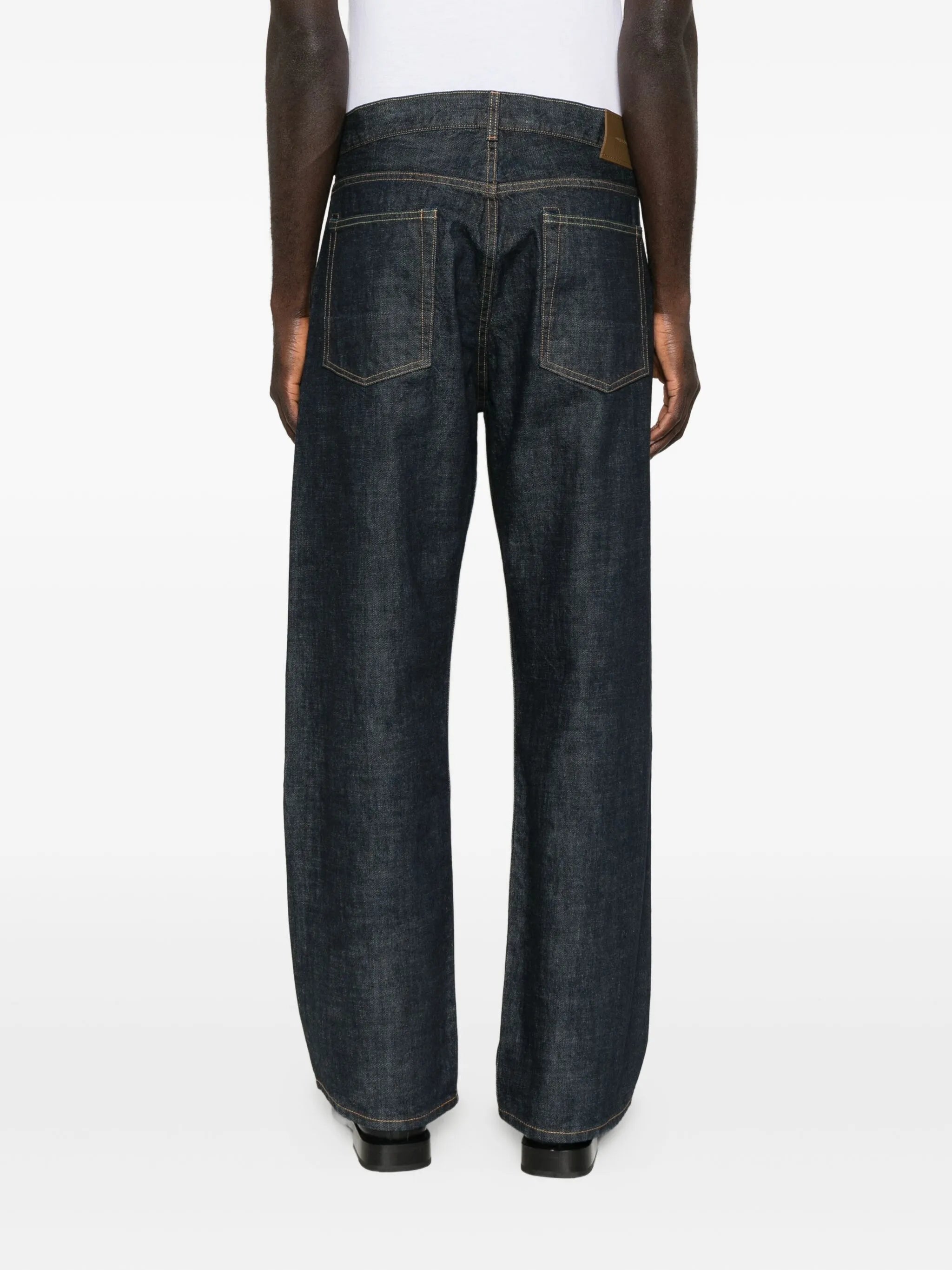 straight-leg jeans