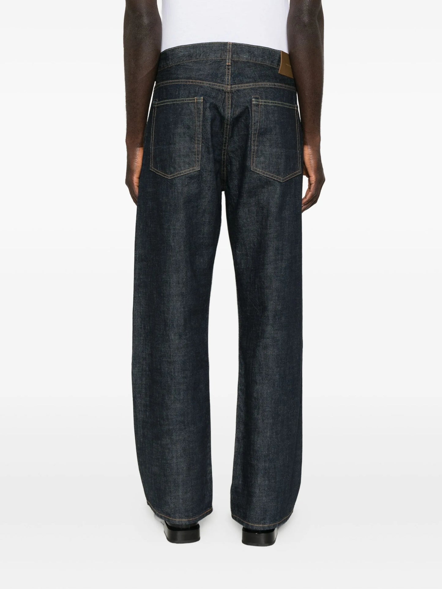 straight-leg jeans