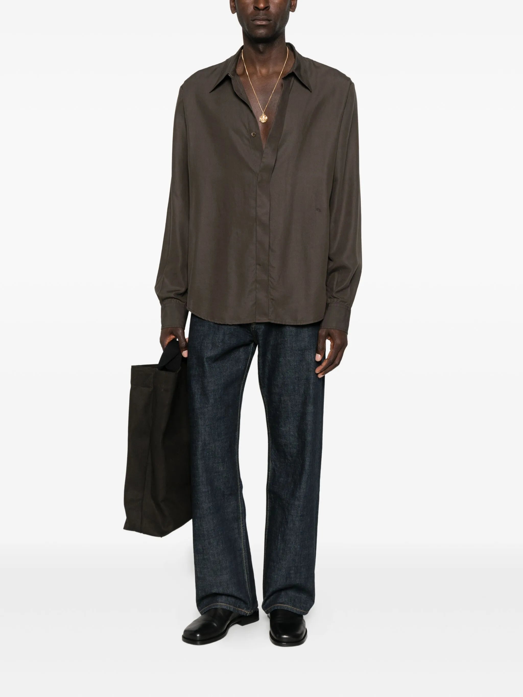 straight-leg jeans