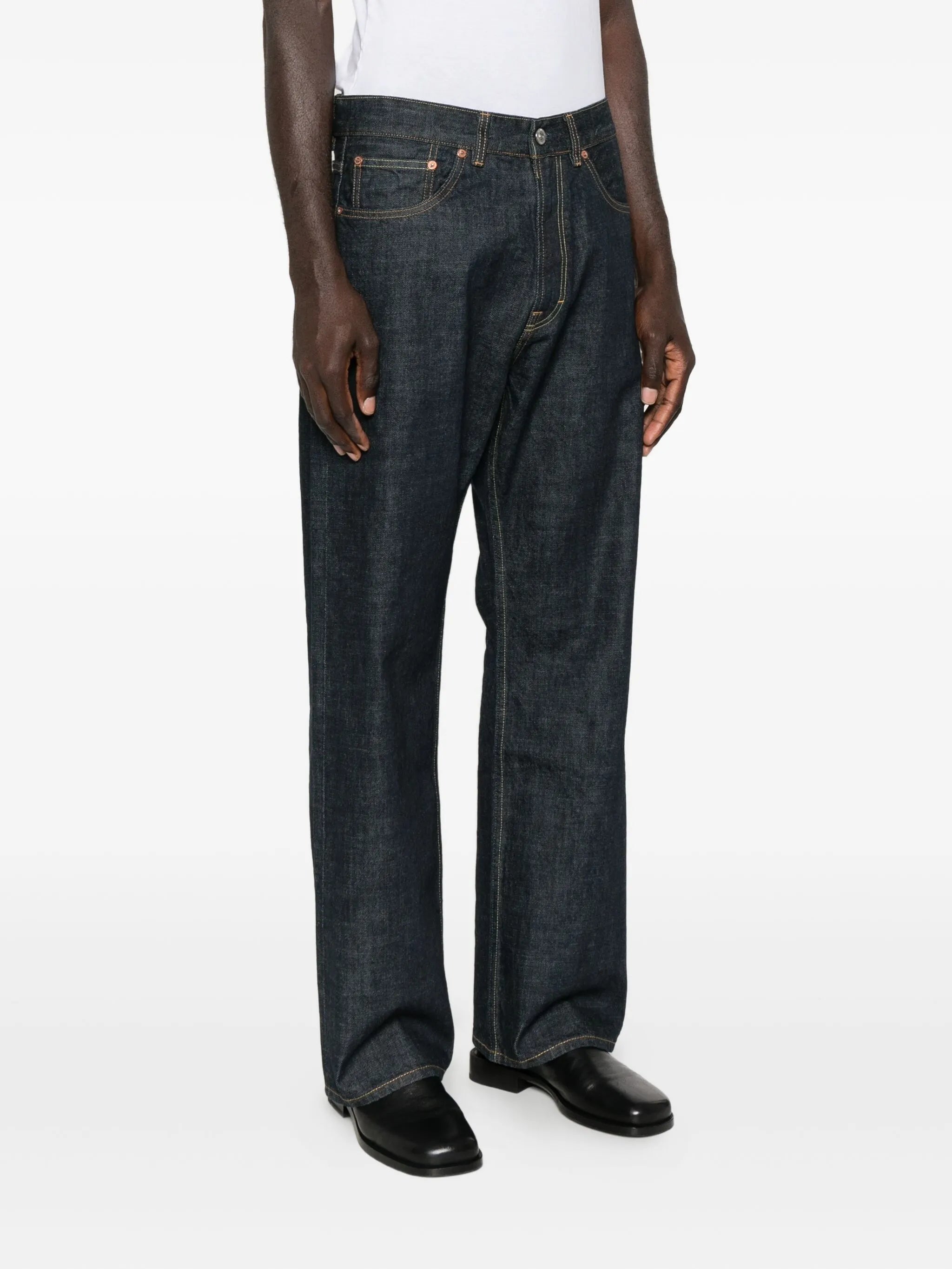 straight-leg jeans
