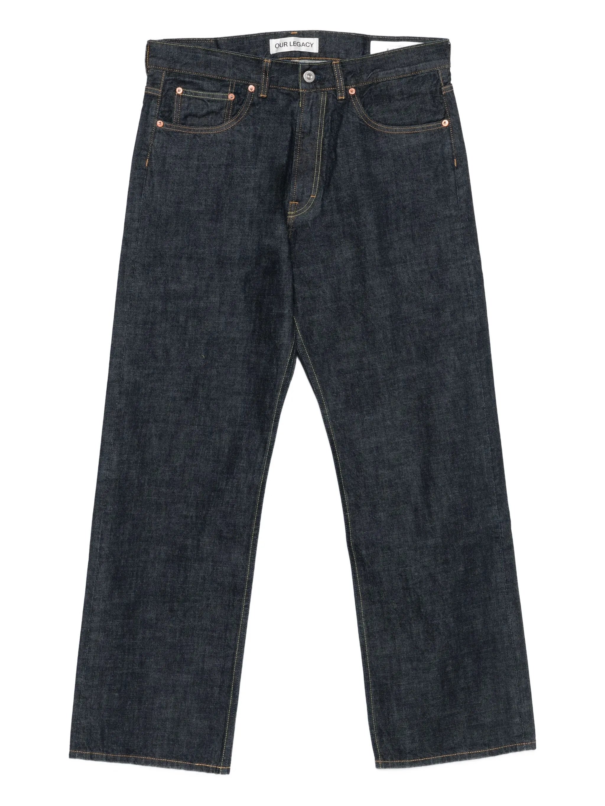 straight-leg jeans