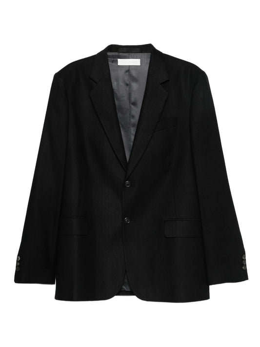 pinstriped blazer