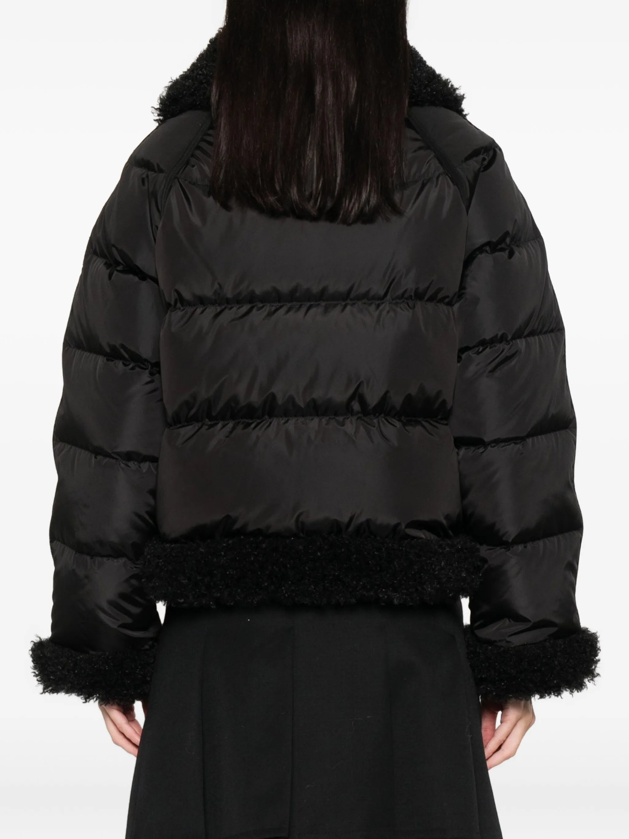zipped bomber jacket