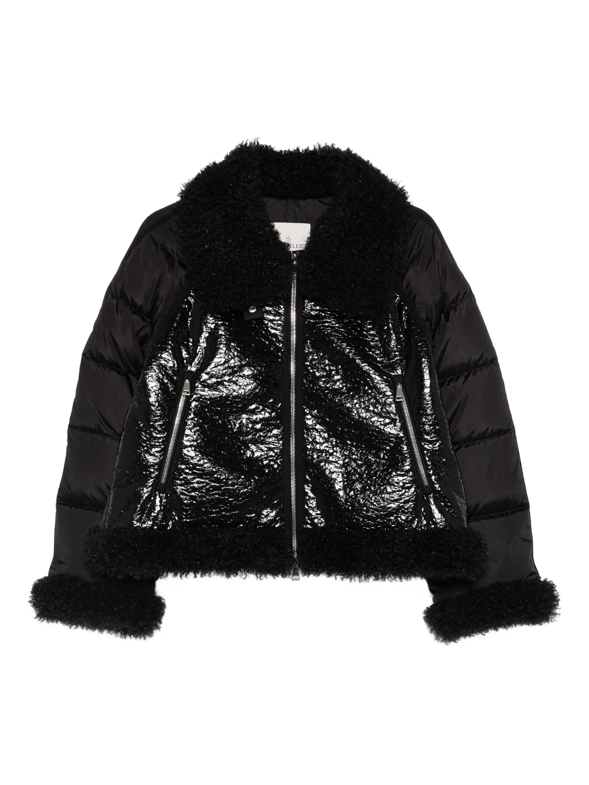 zipped bomber jacket