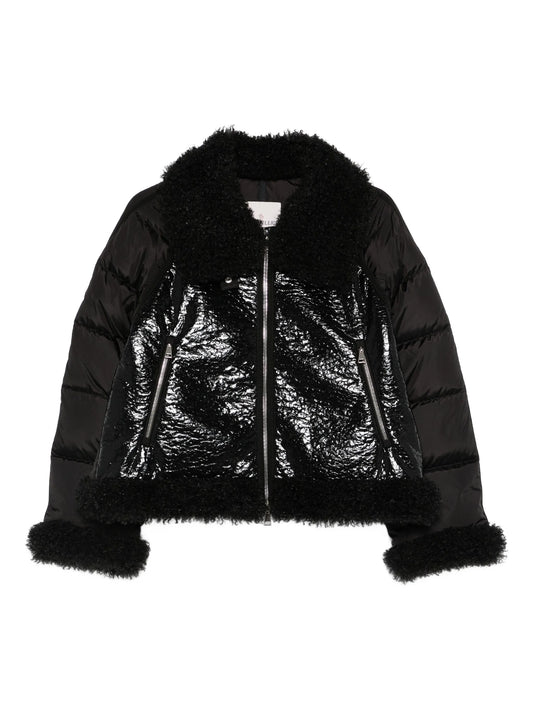zipped bomber jacket