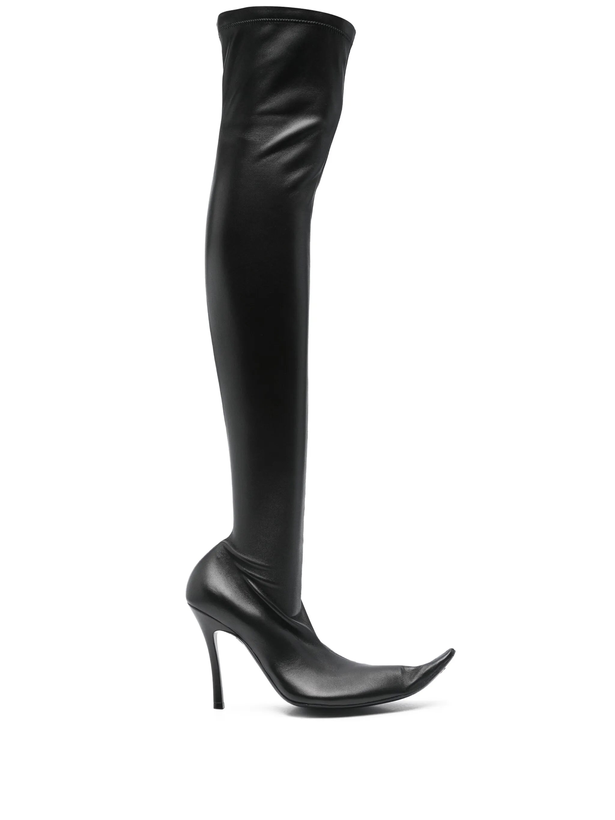 Poulaine over-the-knee boots