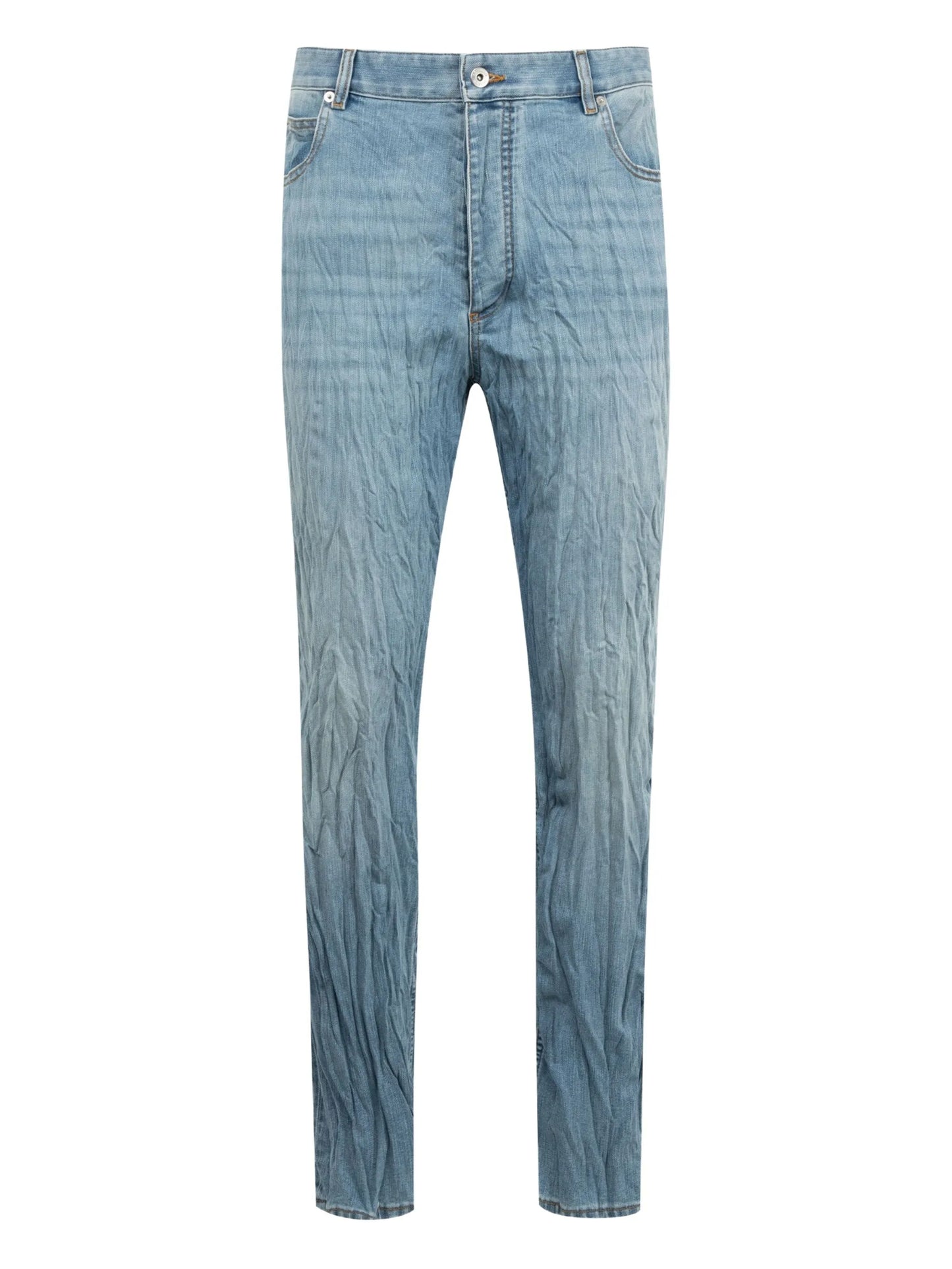 crushed jeans