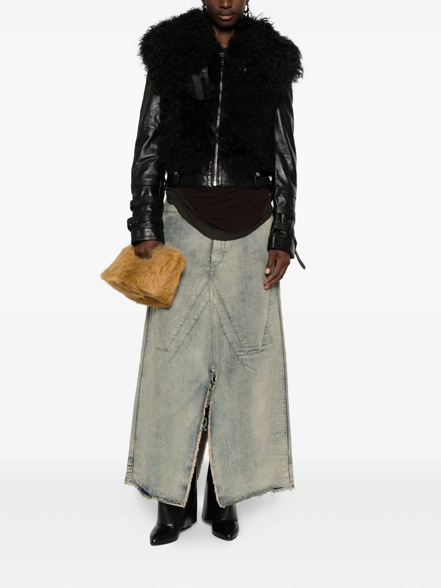 cotton denim skirt