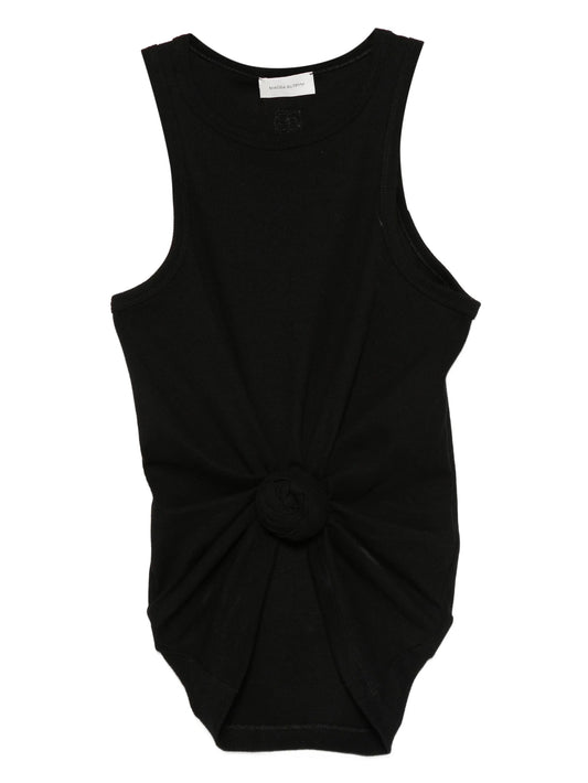 knot-detail tank top