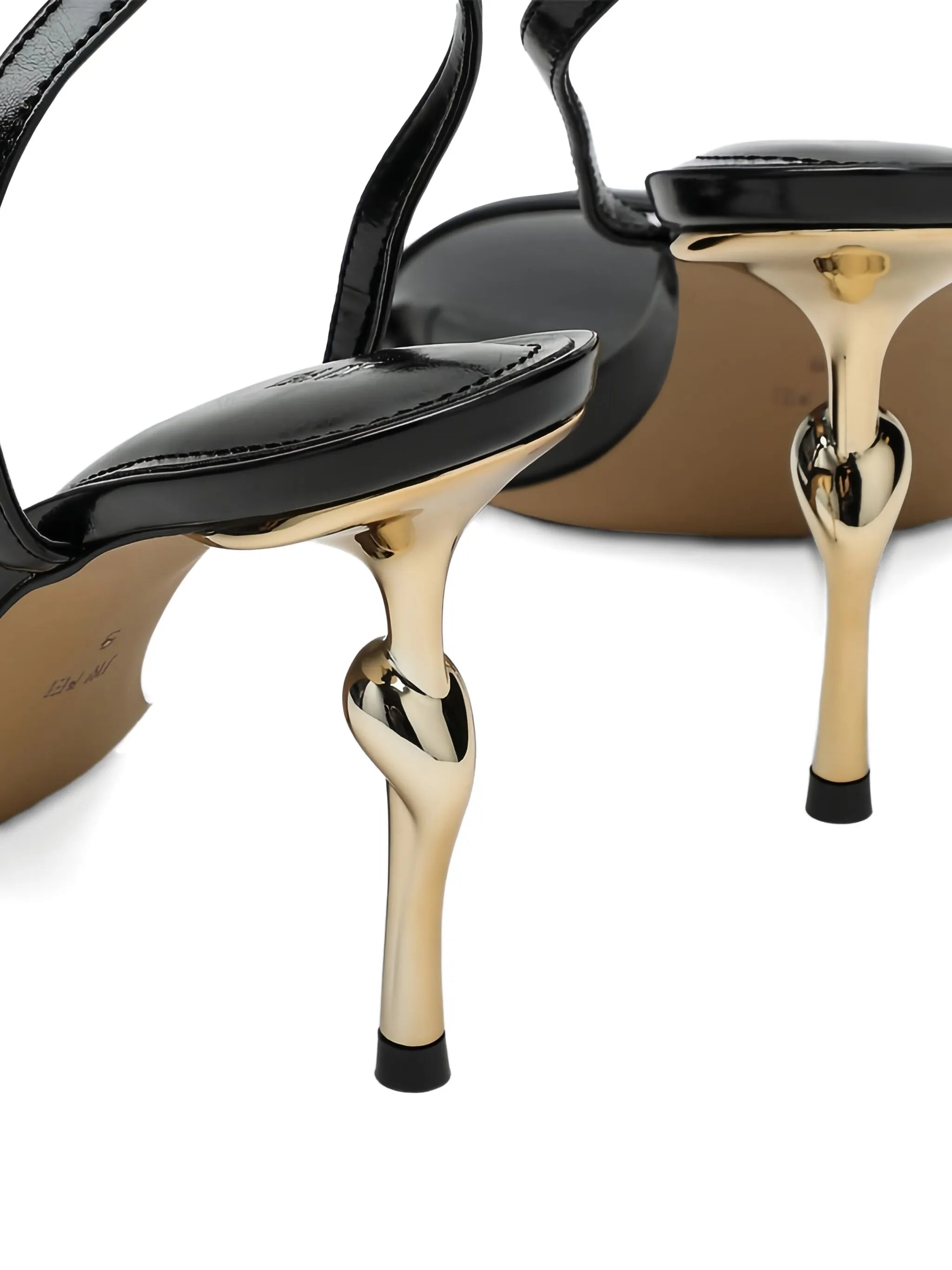 Alivia gold metal heel sandals