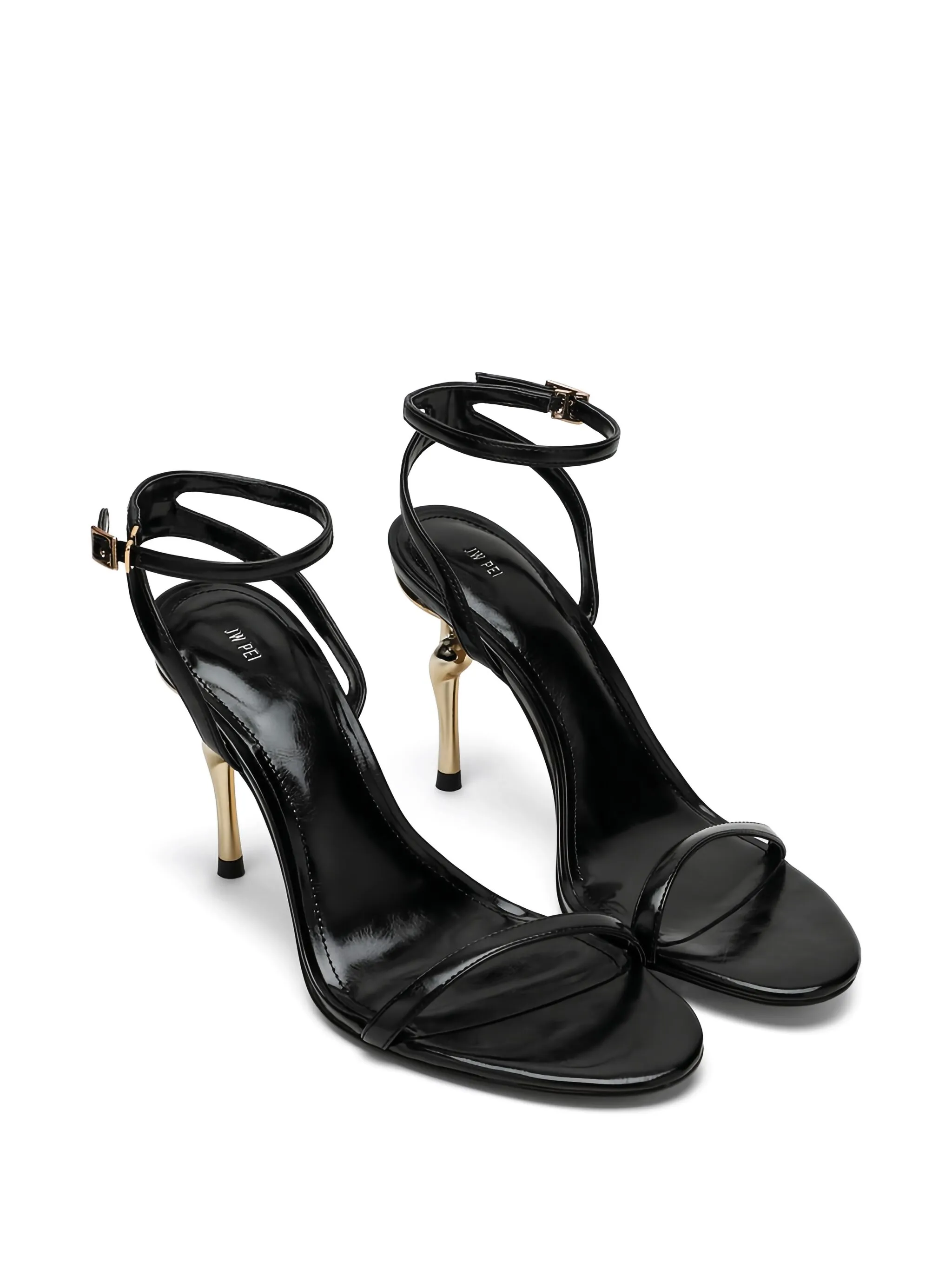 Alivia gold metal heel sandals