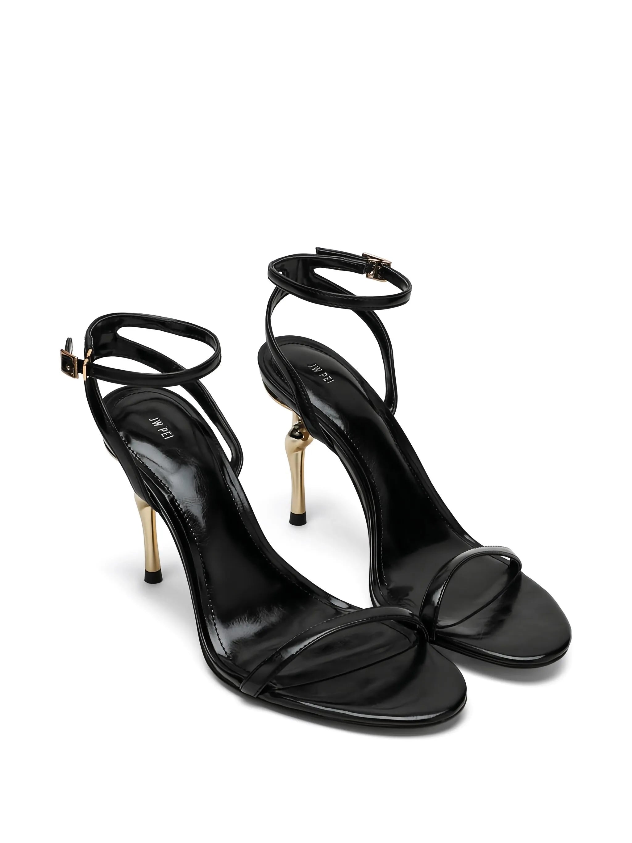 Alivia gold metal heel sandals