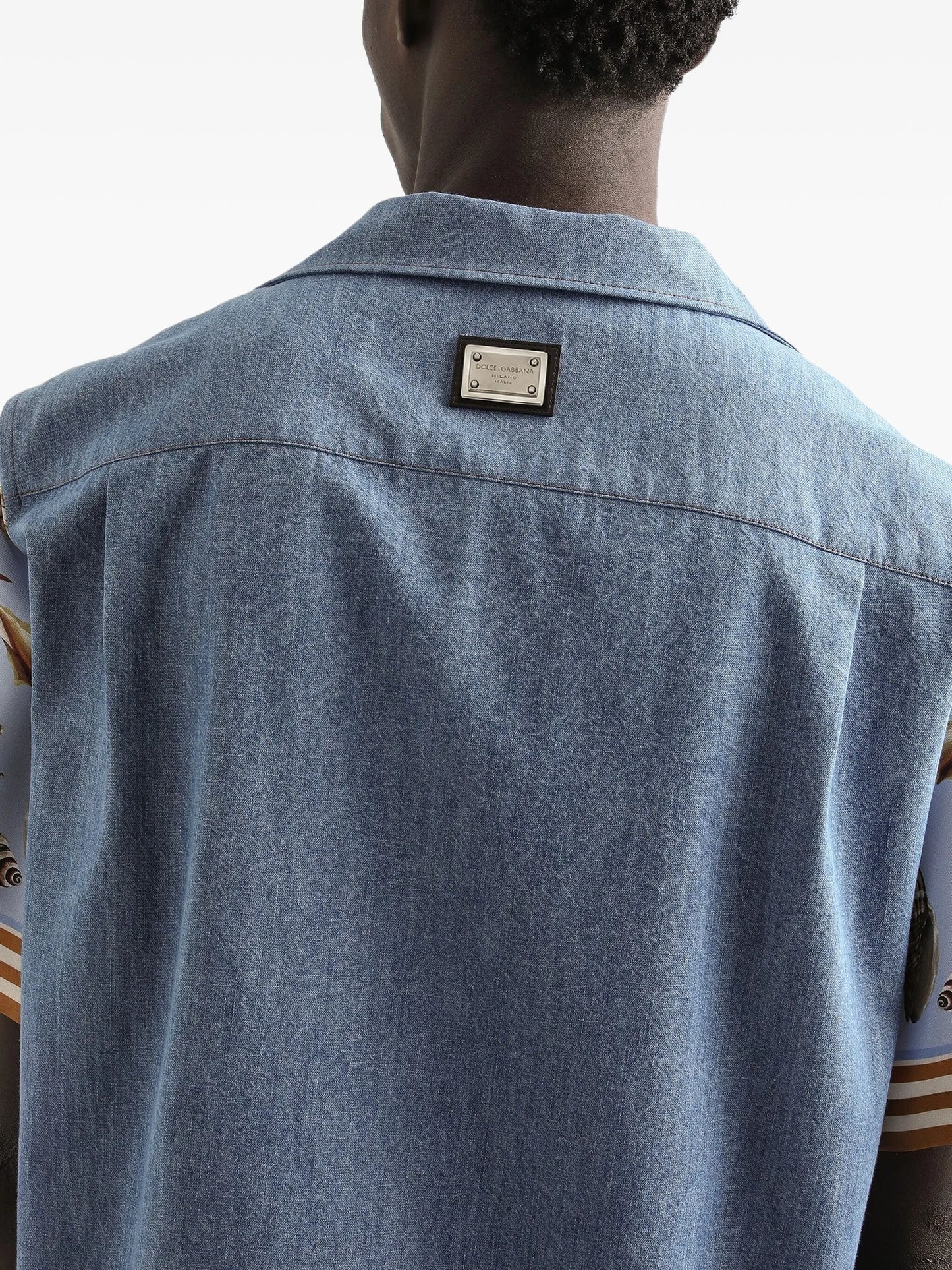 shell-print shirt