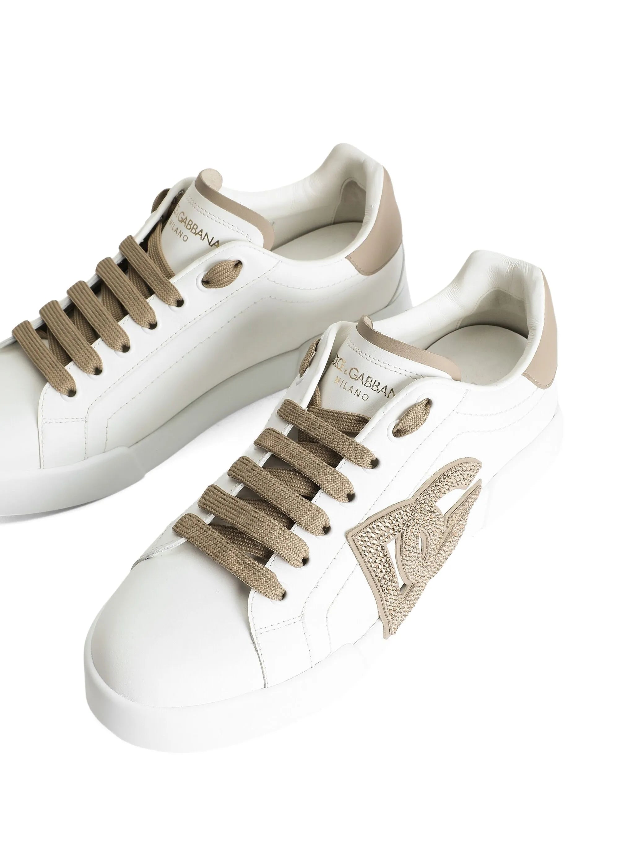 Portofino logo-embellished low-top sneakers