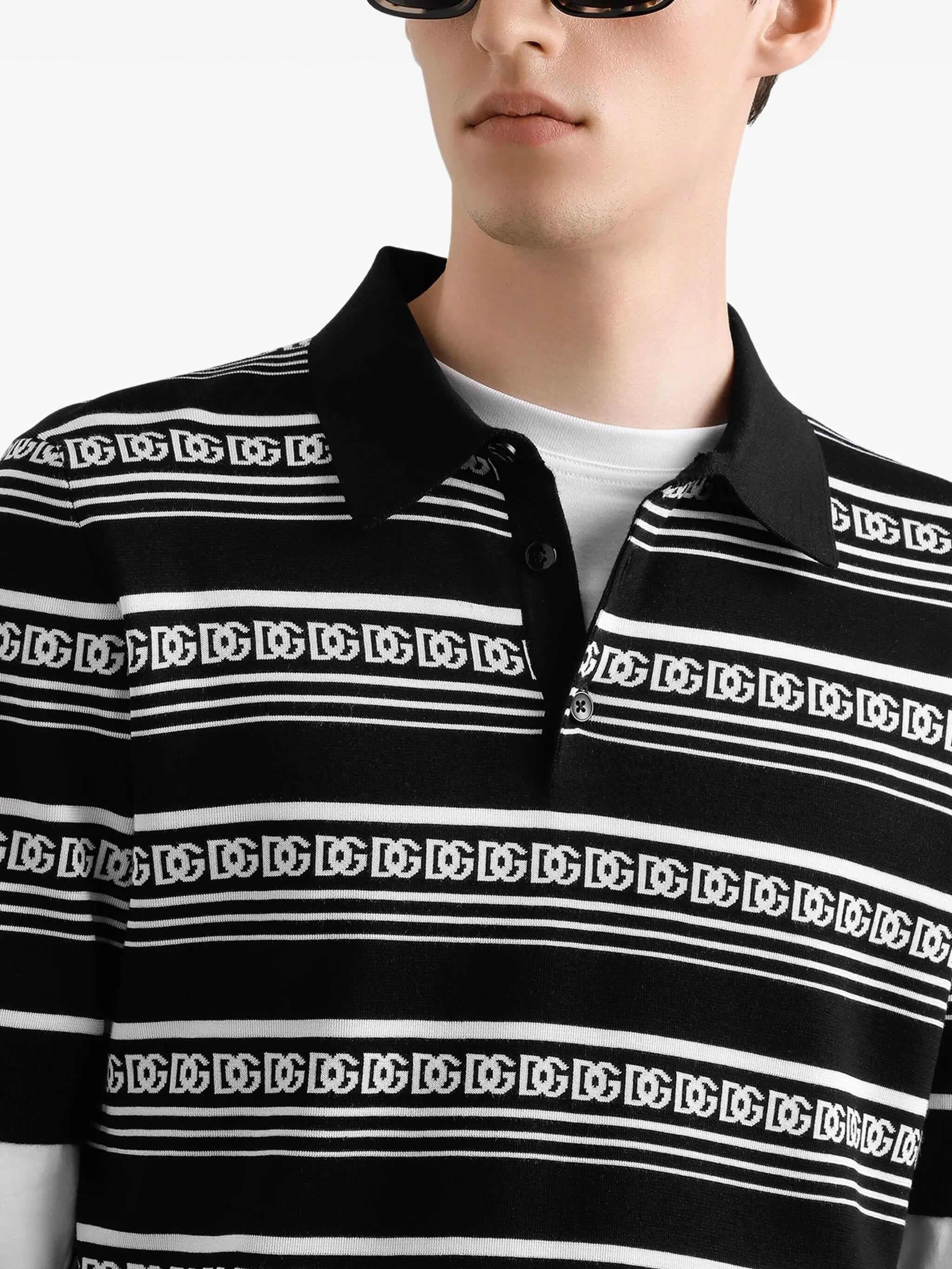 silk polo shirt