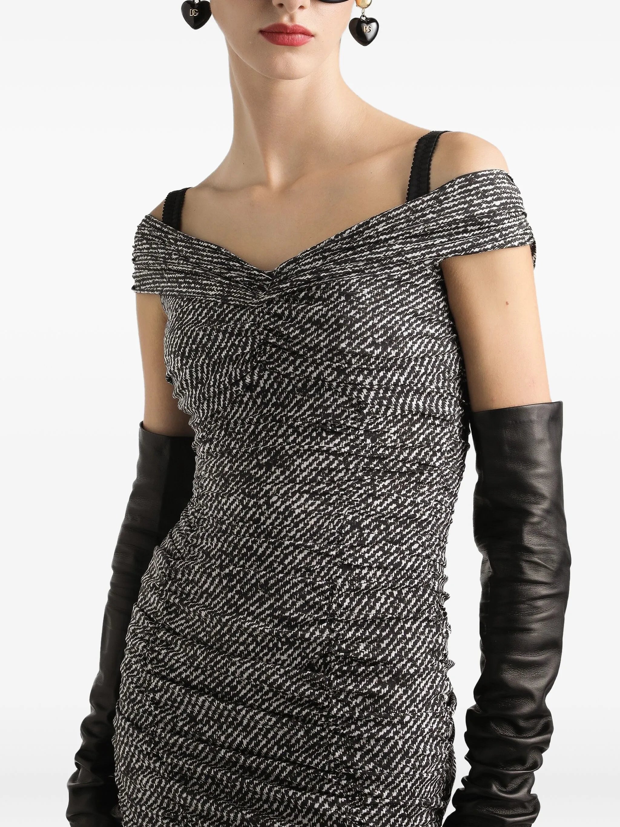 midi off-shoulder dress
