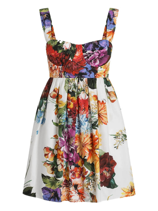 mini floral-print dress