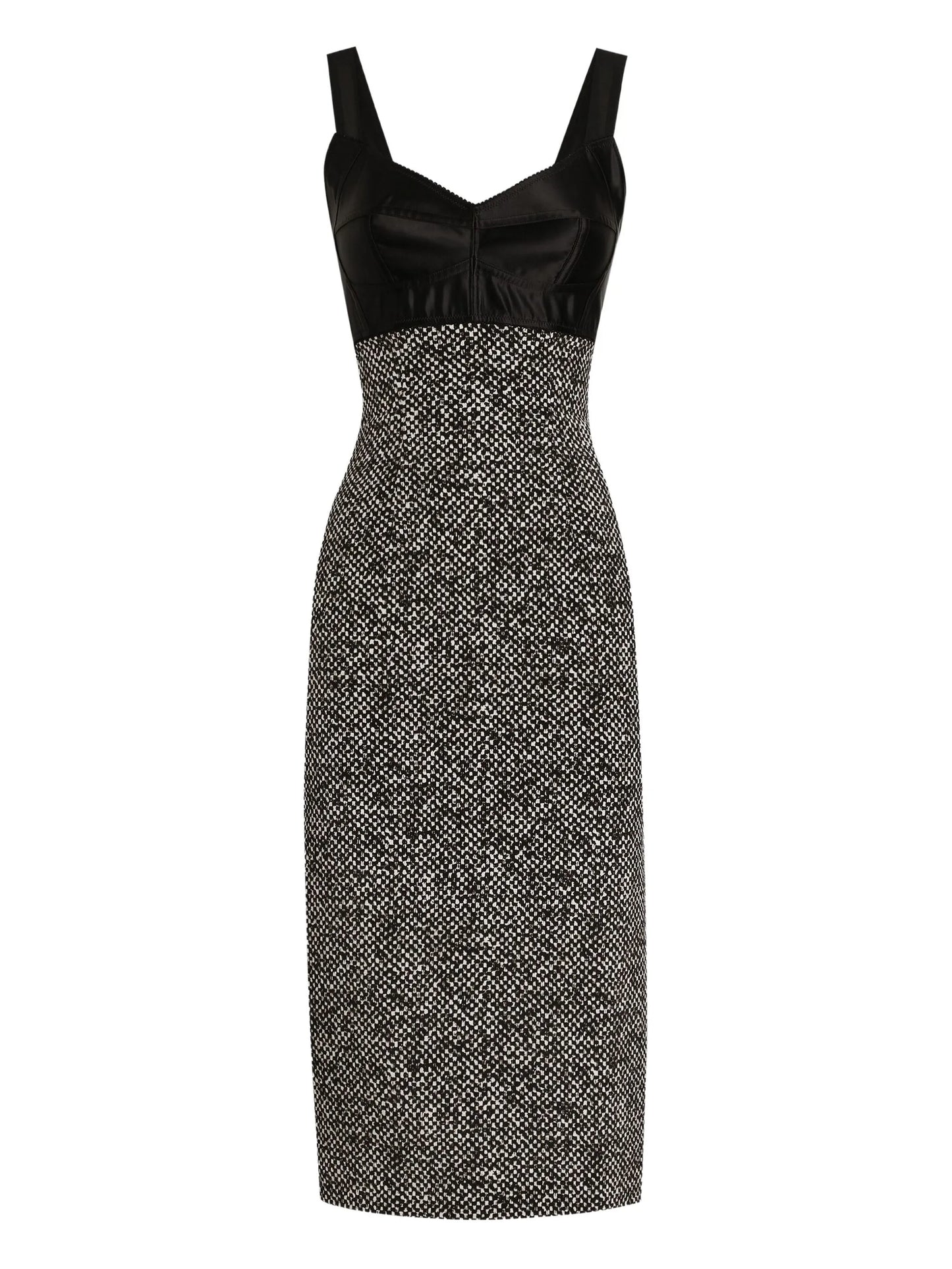 panelled midi dress
