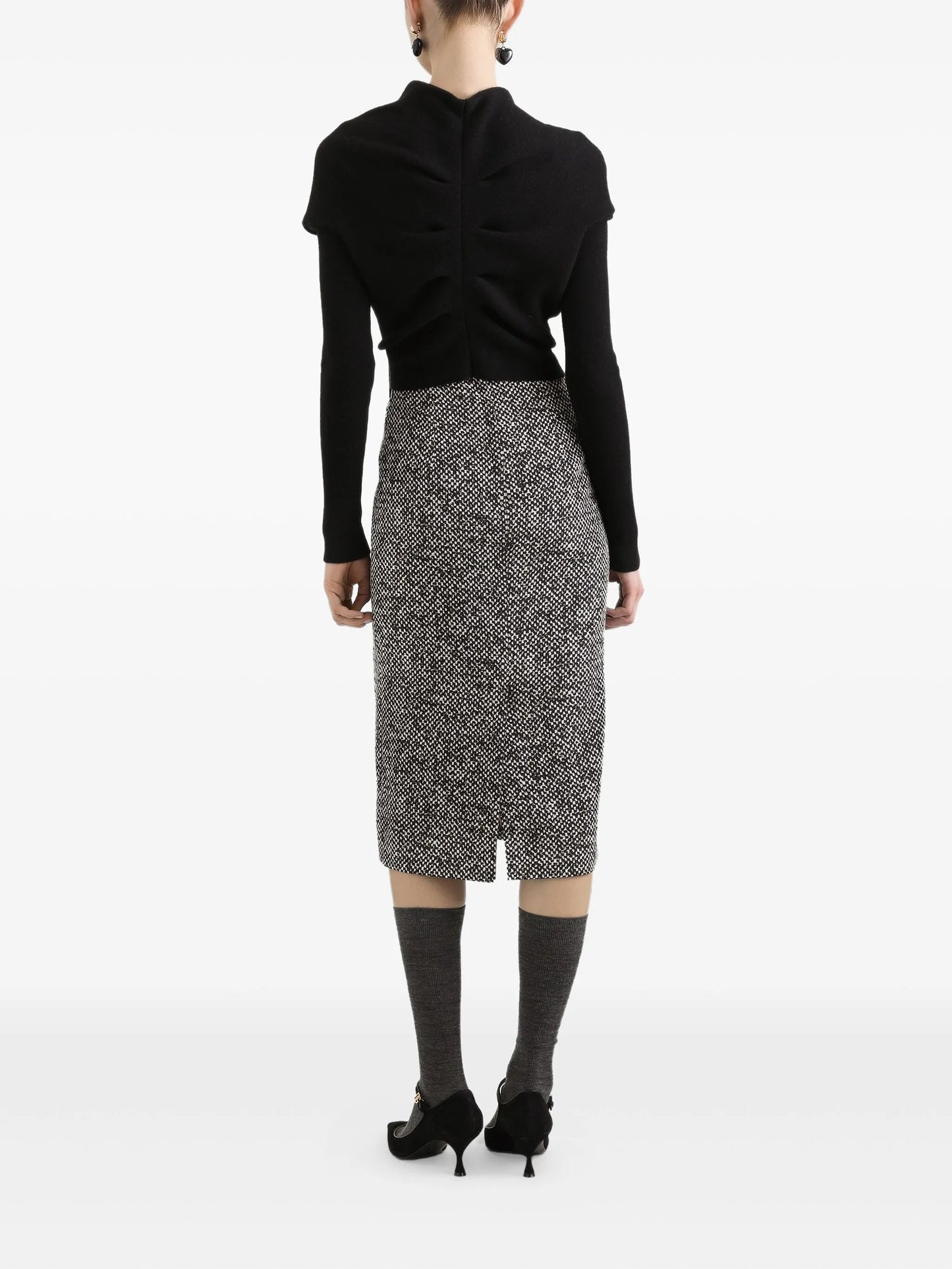 panelled midi dress