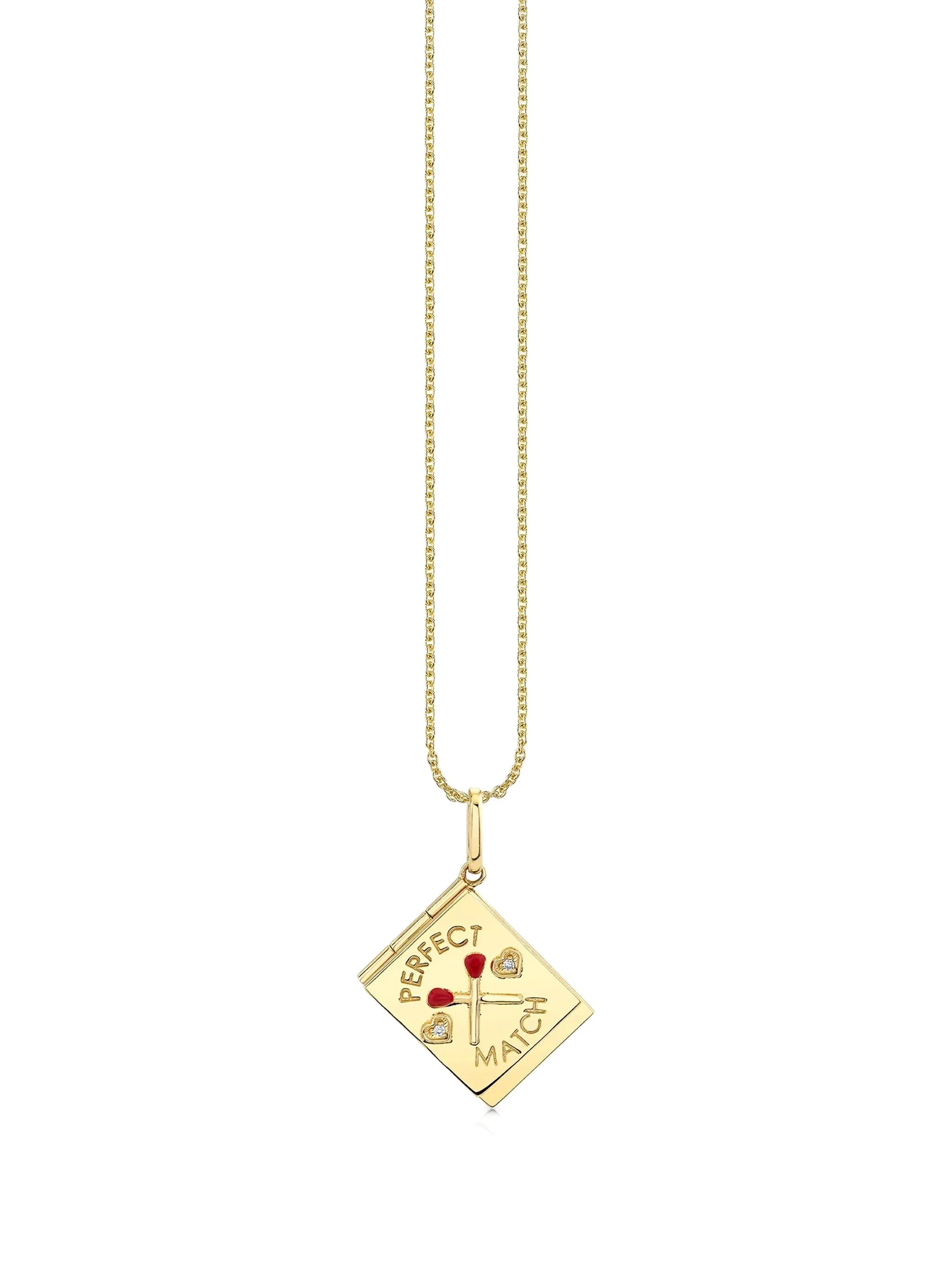 14CT yellow gold Perfect Match Locket diamond necklace