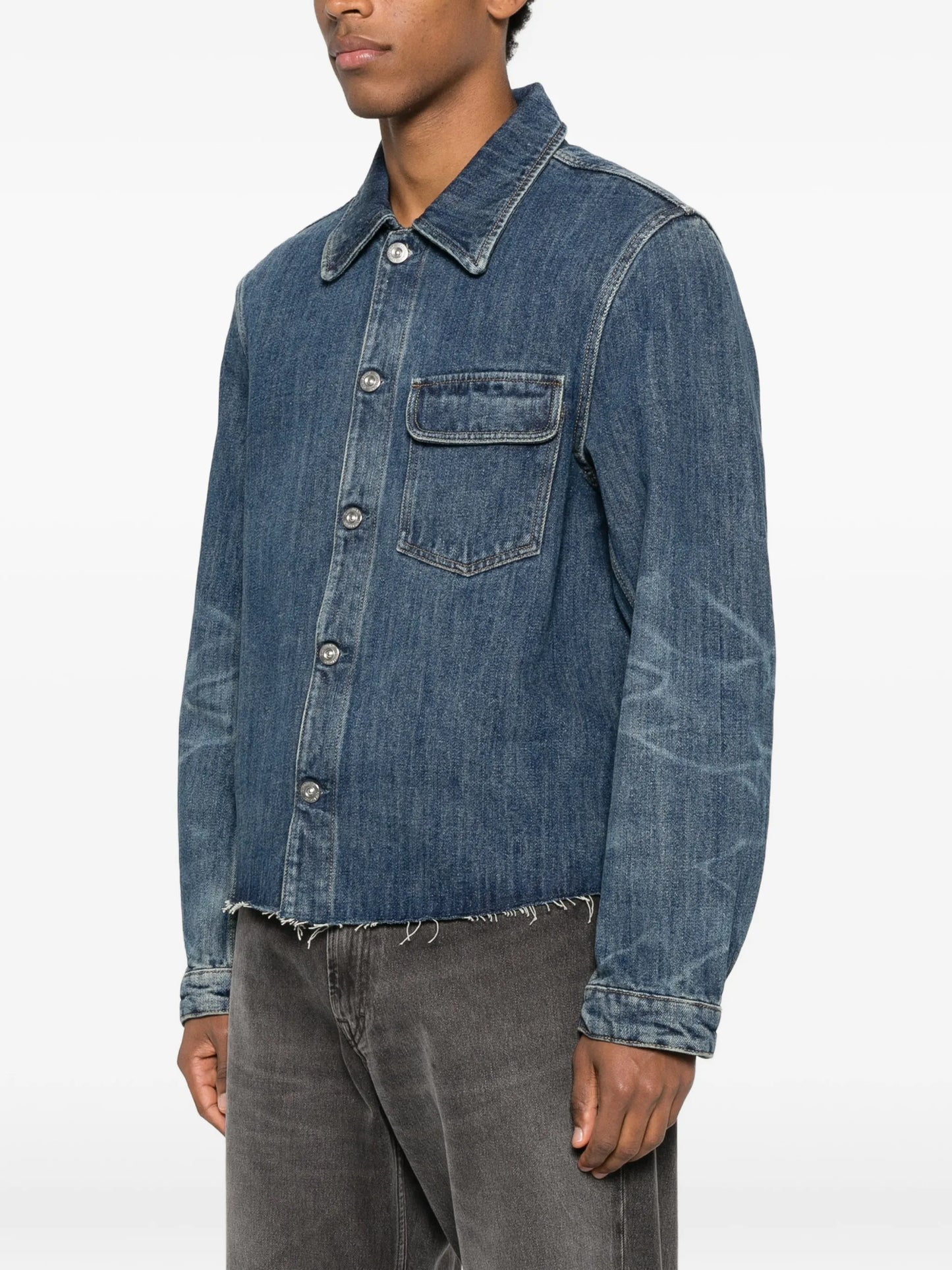 patch-pocket denim jacket
