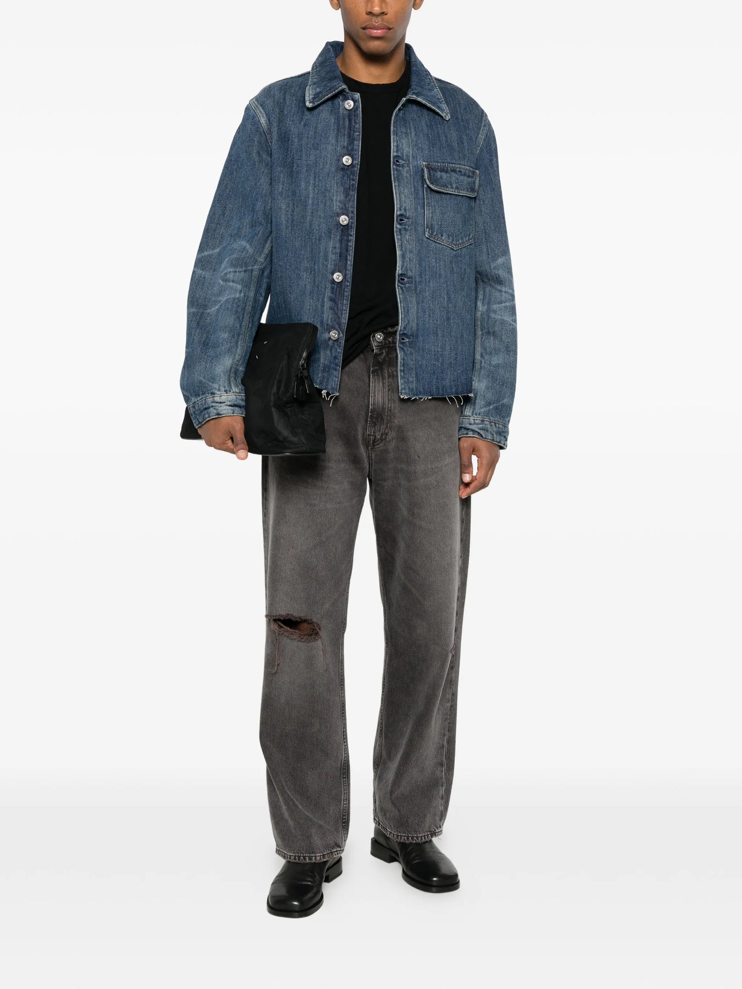 patch-pocket denim jacket