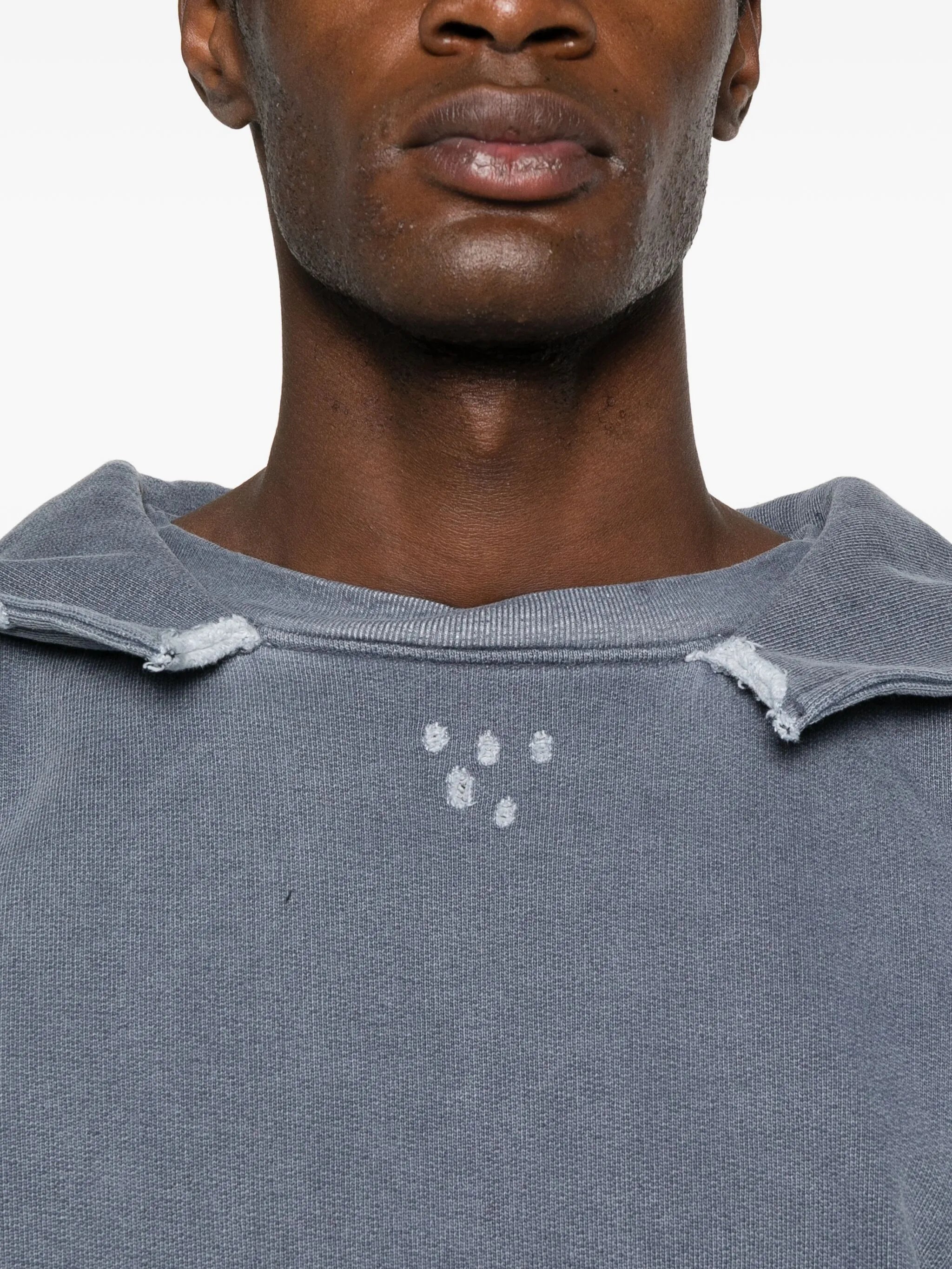 distressed hoodie