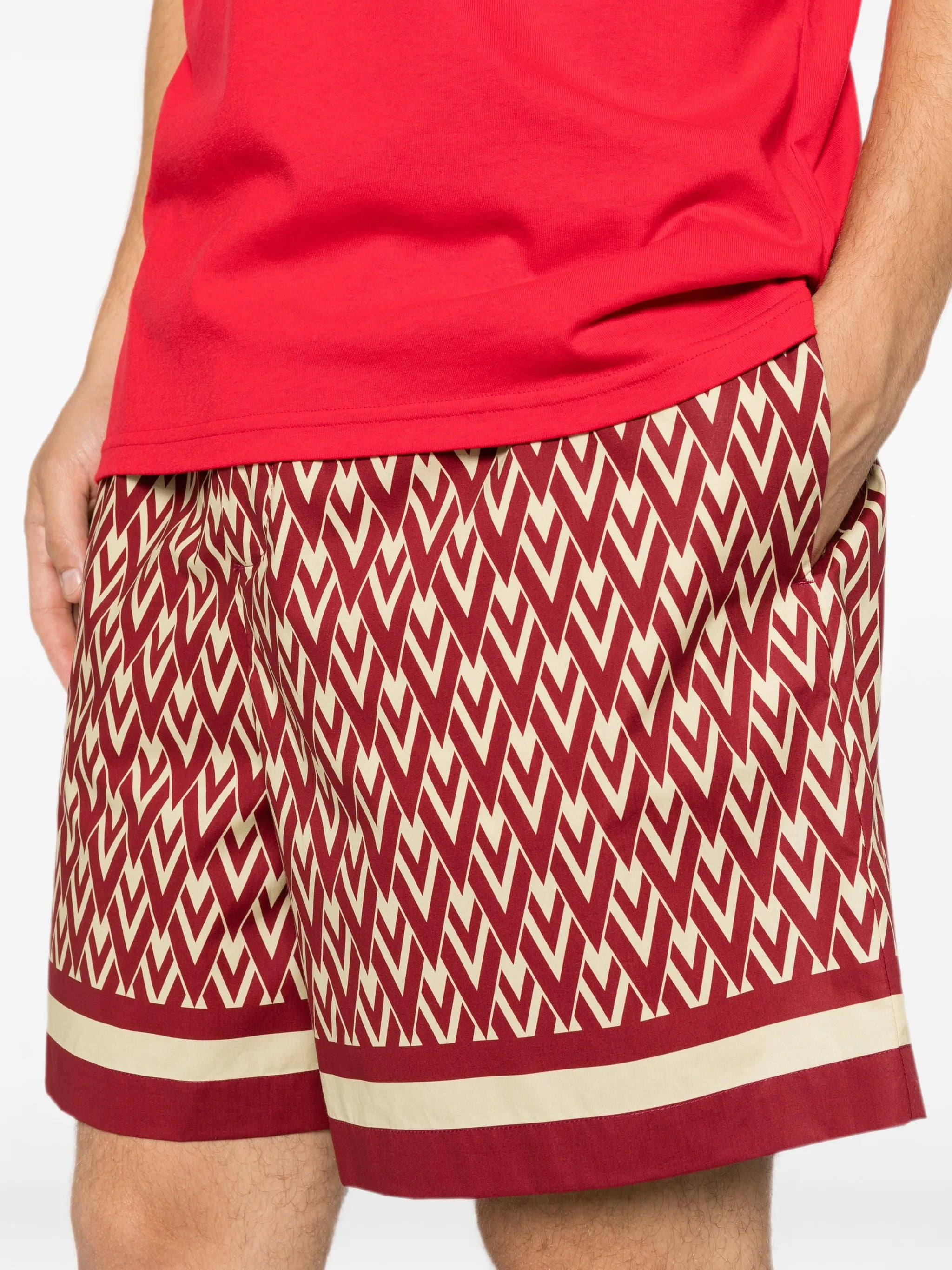 Toute La V-print bermuda shorts