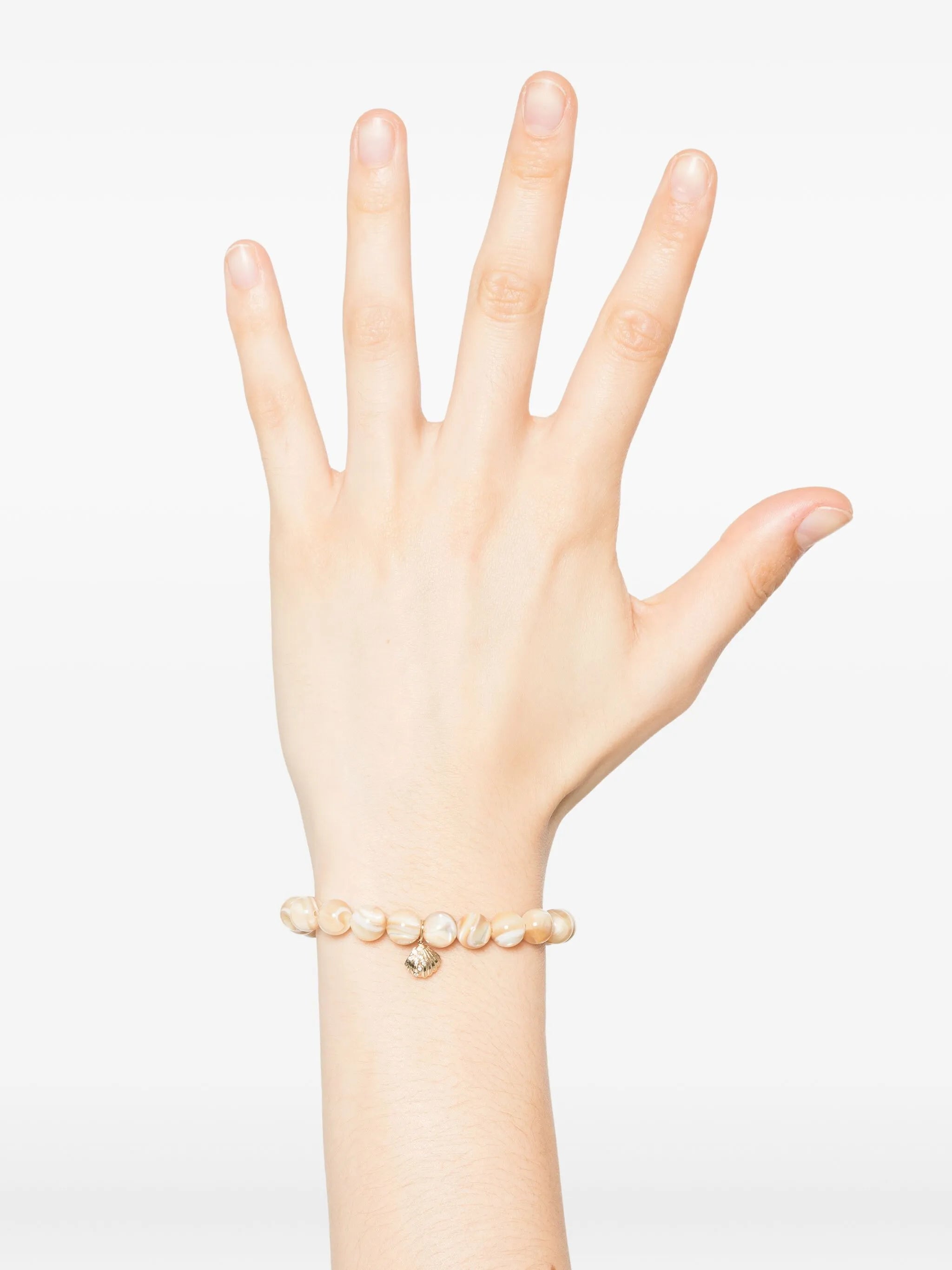 14CT yellow gold Stone Shell bracelet