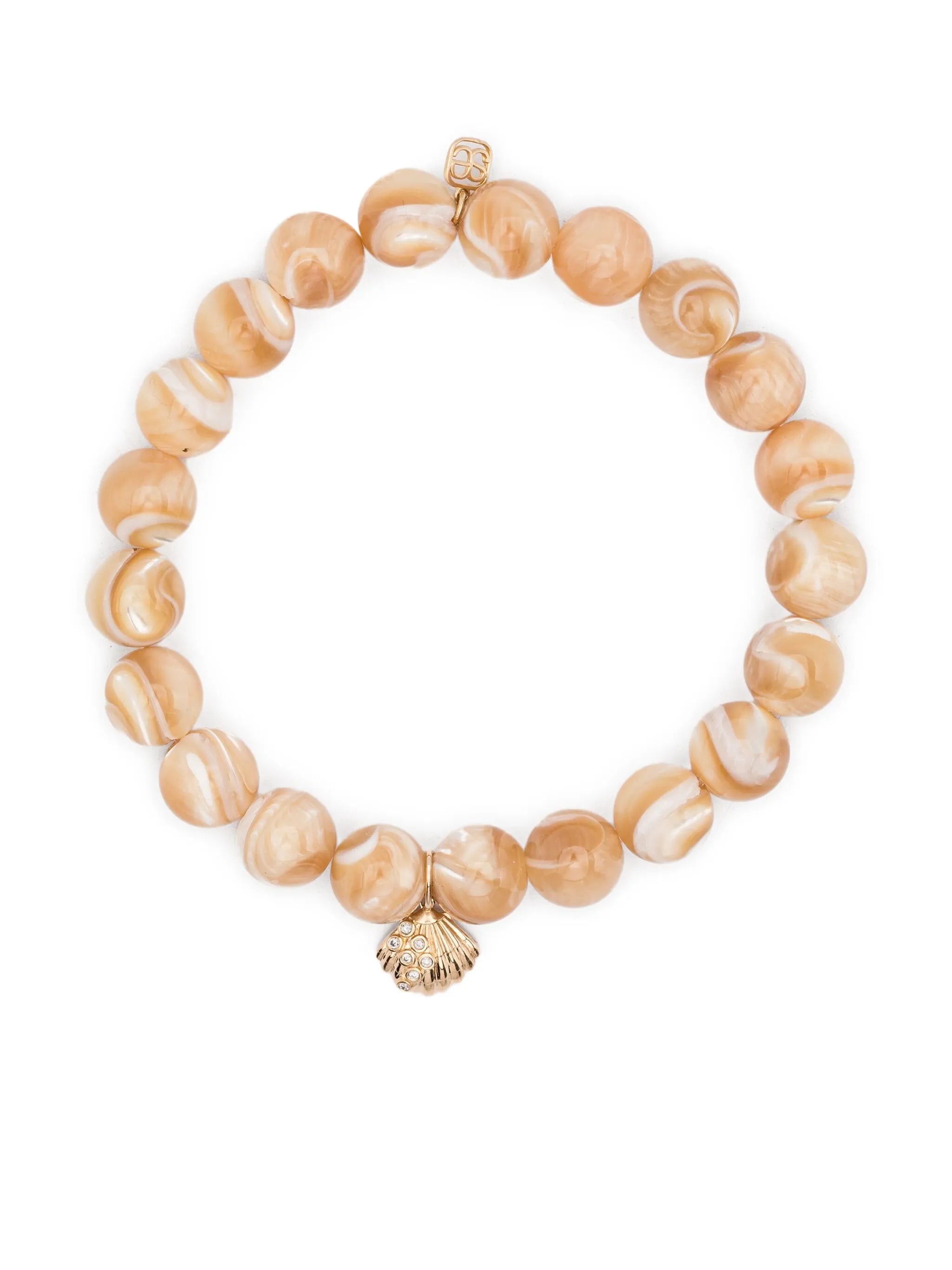 14CT yellow gold Stone Shell bracelet