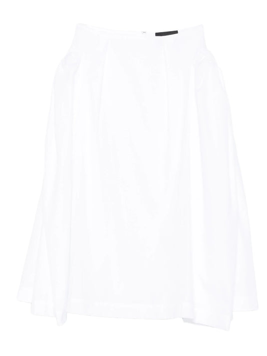 bow hip-detailed midi skirt