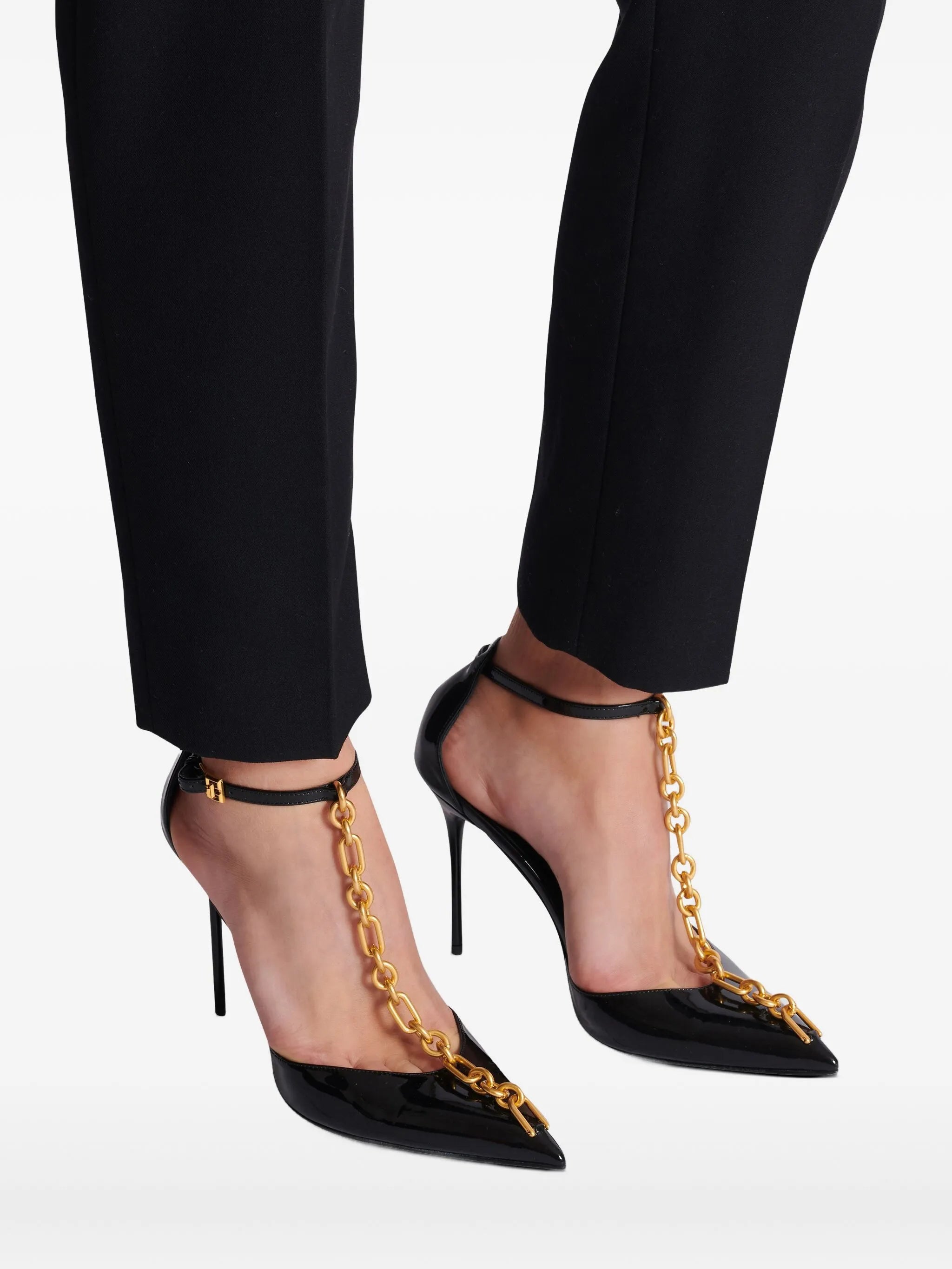 95mm Sync leather pumps