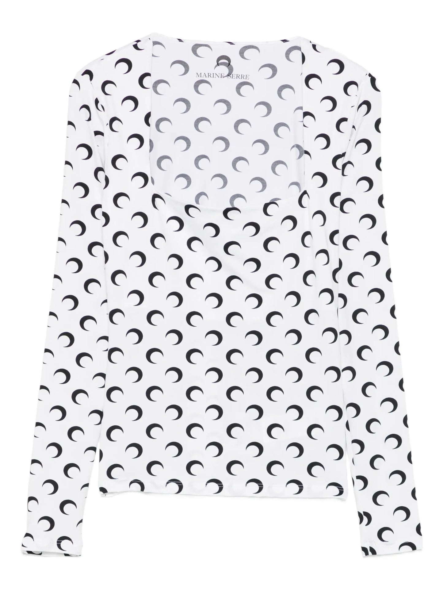 Moon square-neck top