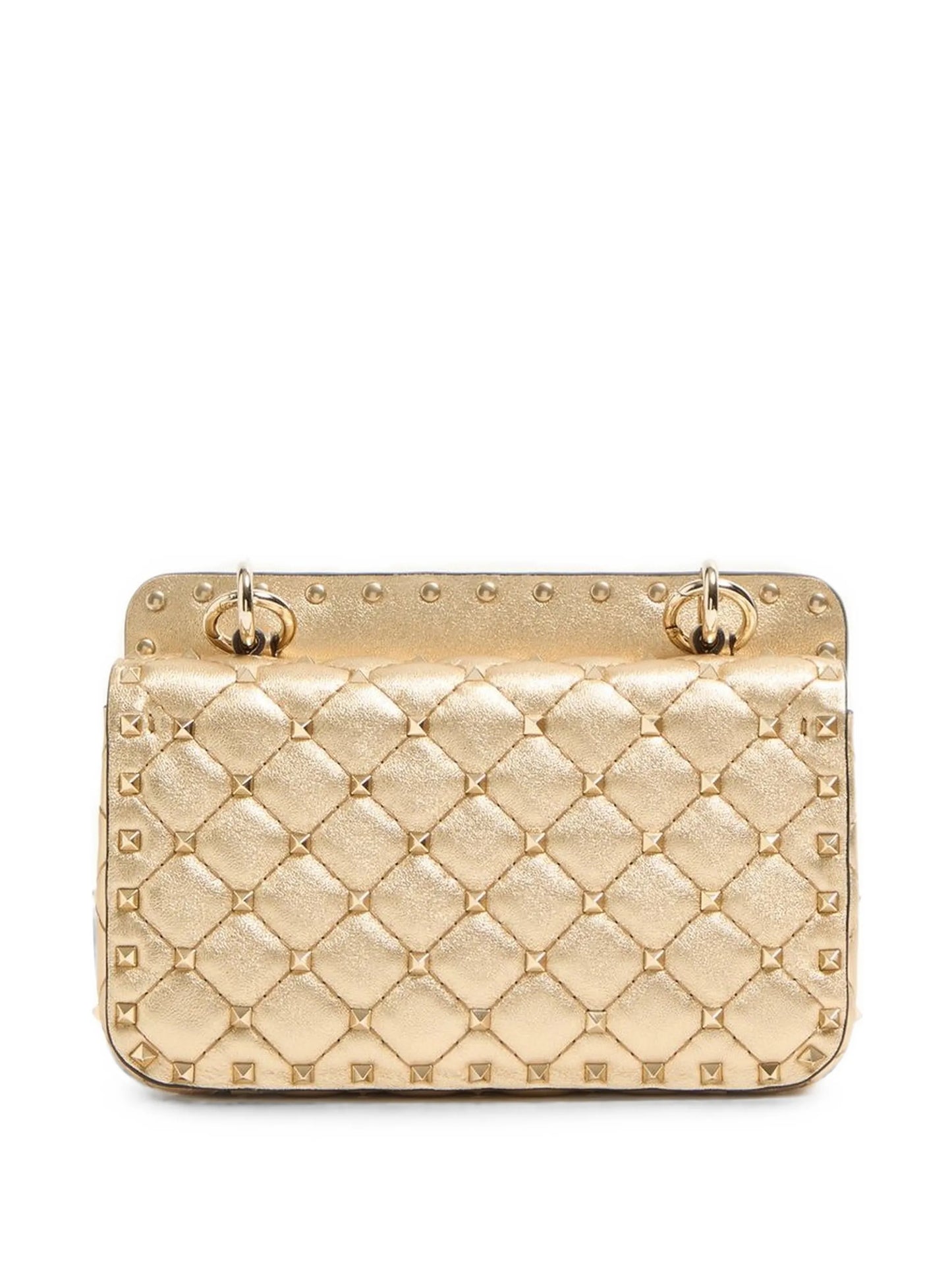 RockstudSpike small laminated nappa bag