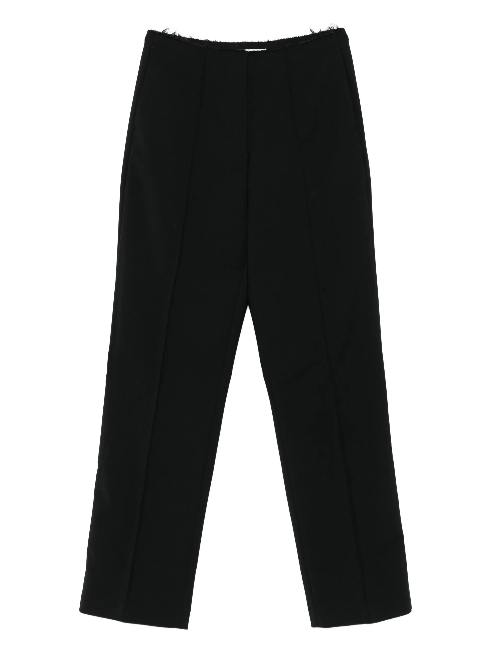 Zerobound raw-edge trousers