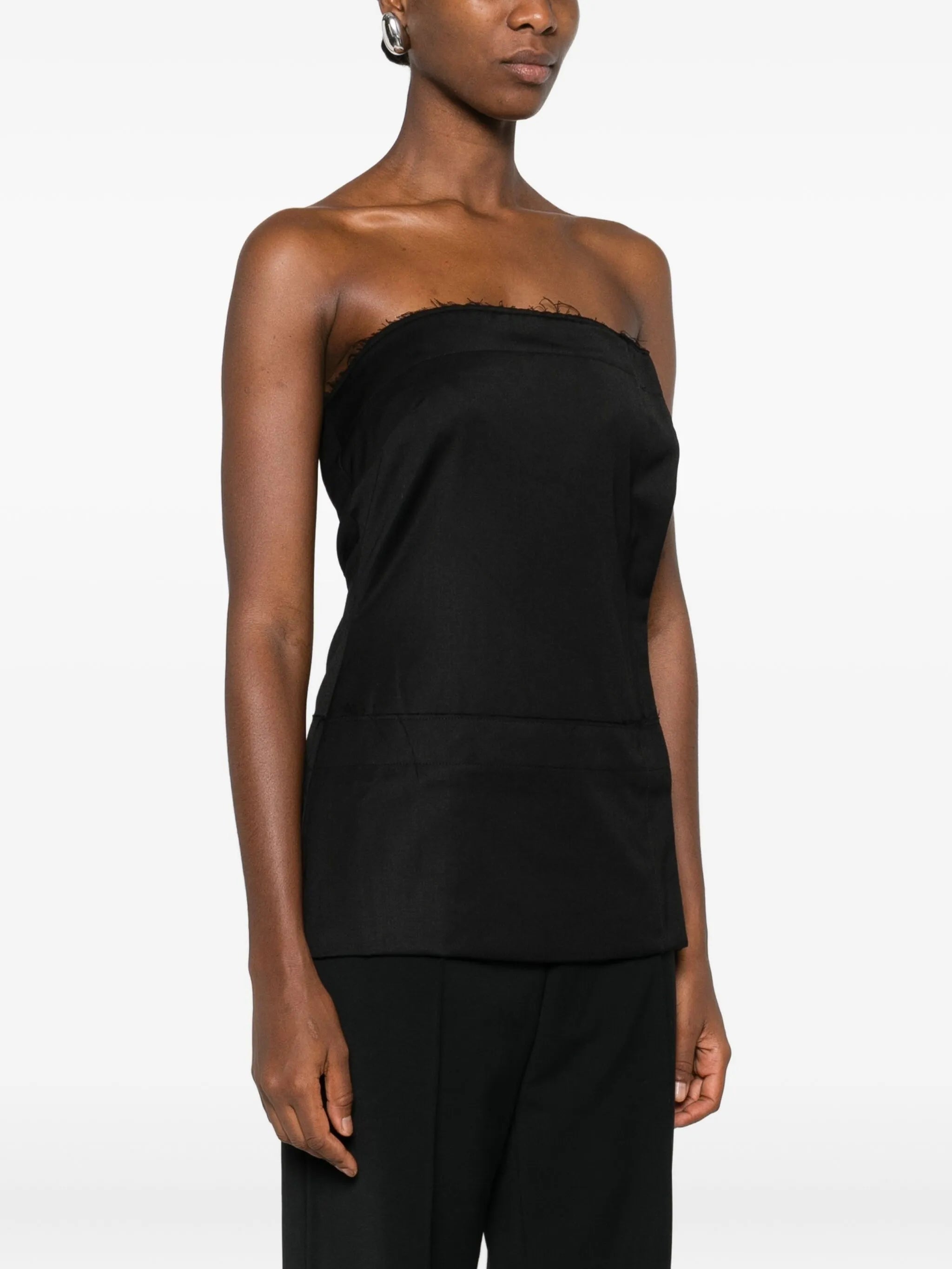 asymmetrical tube top