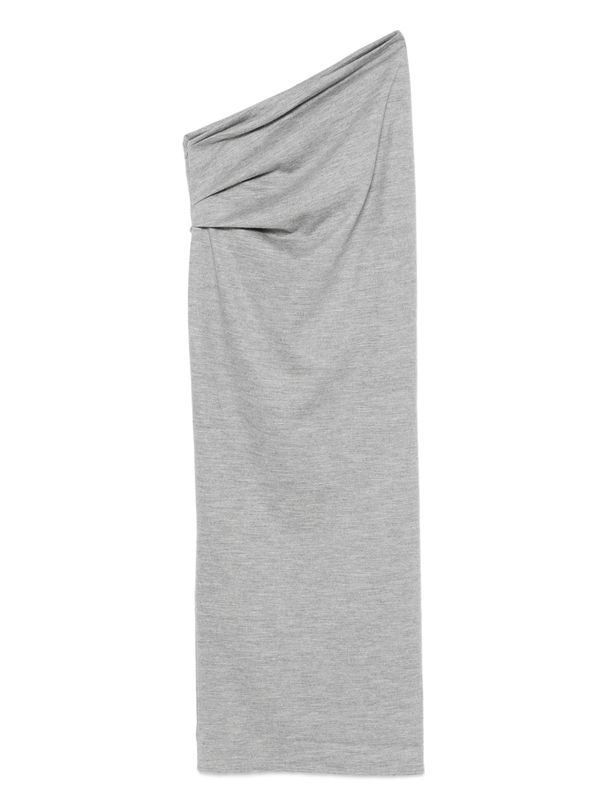 draped wool skirt