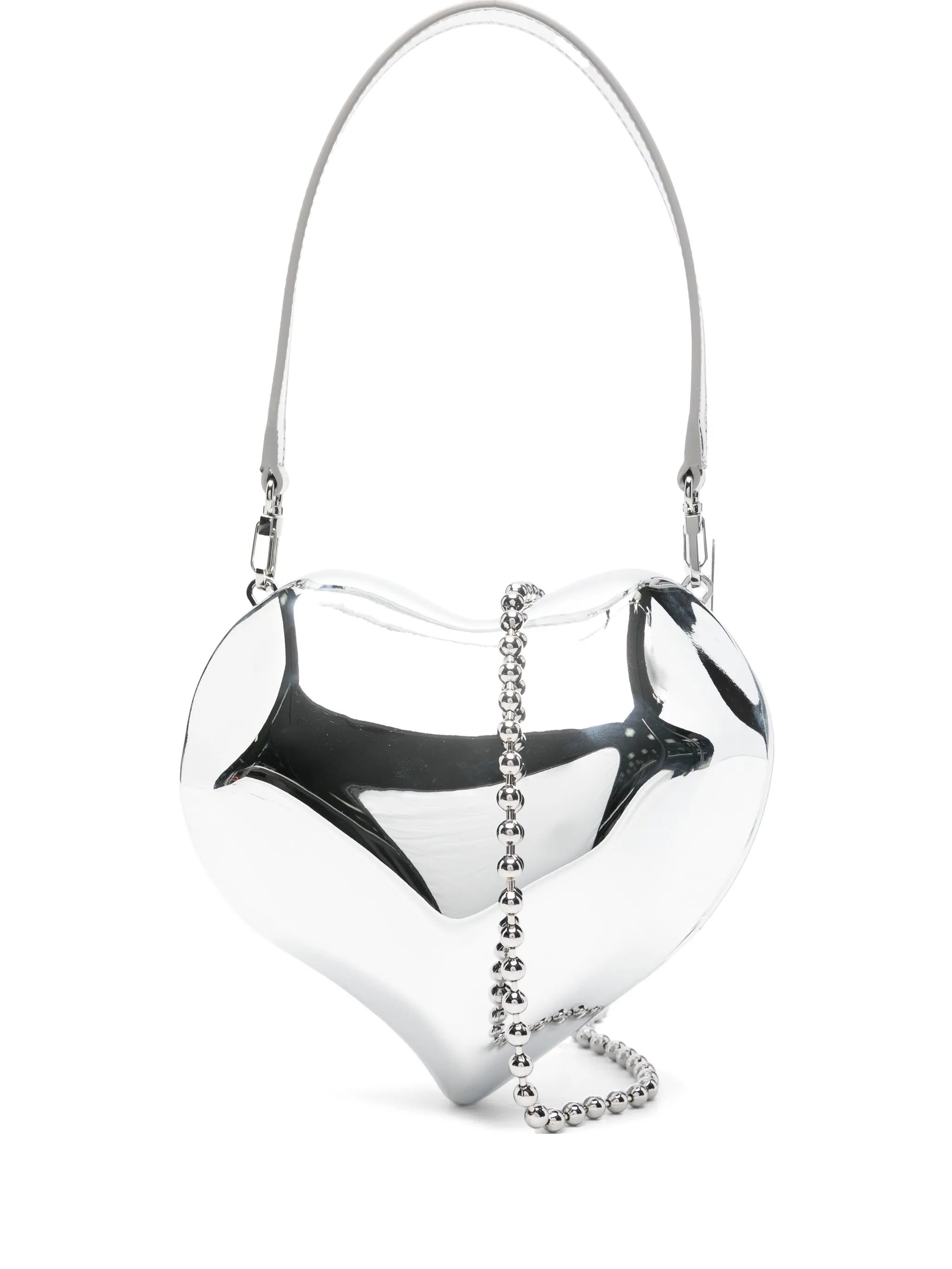 heart-shaped molded clutch bag
